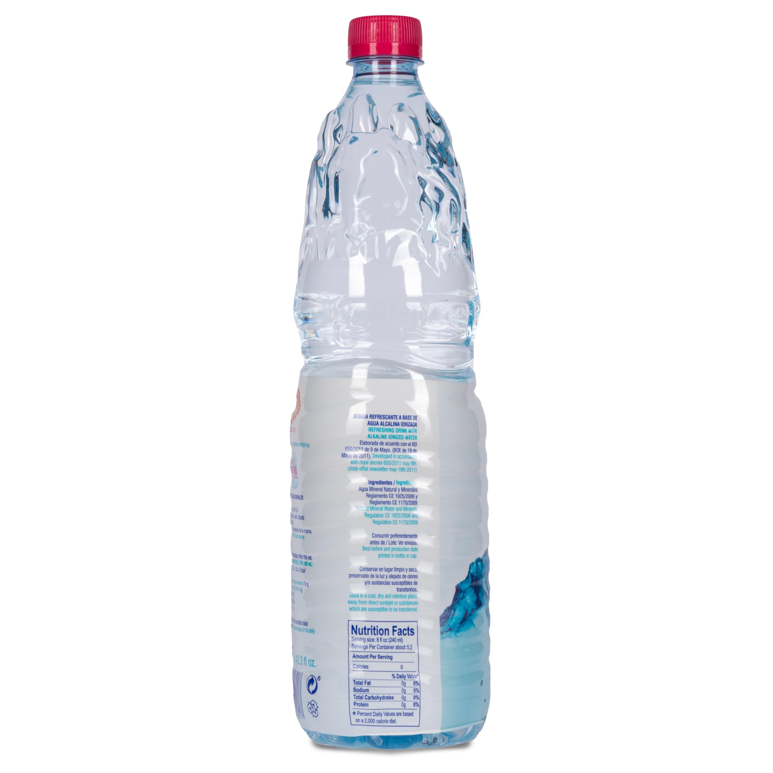 Glaice - Agua Alcalina ionizada, Sabor limpio, Textura aterciopelada, sistema de bio-reacción 100% mineral,1,25 Litros