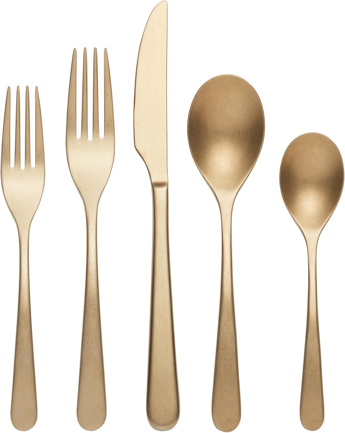 Oneida 894805 Kenbrook Black Tumbled 20 Piece Everyday Flatware Set, Service For 4