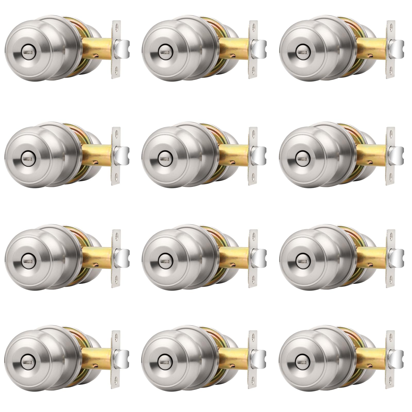 Probrico Black Door Knobs - Matte Black -16