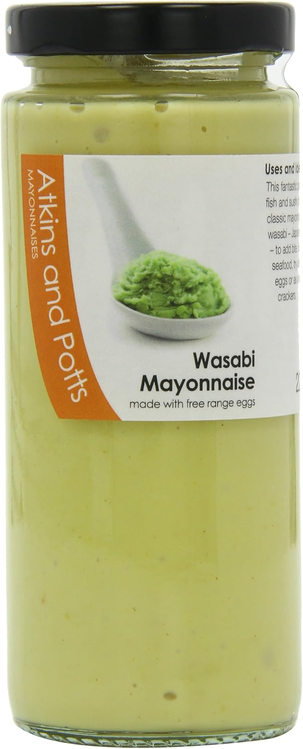 Atkins and Potts Wasabi Mayonnaise 195 g (Pack o 195 g (Pack of 6