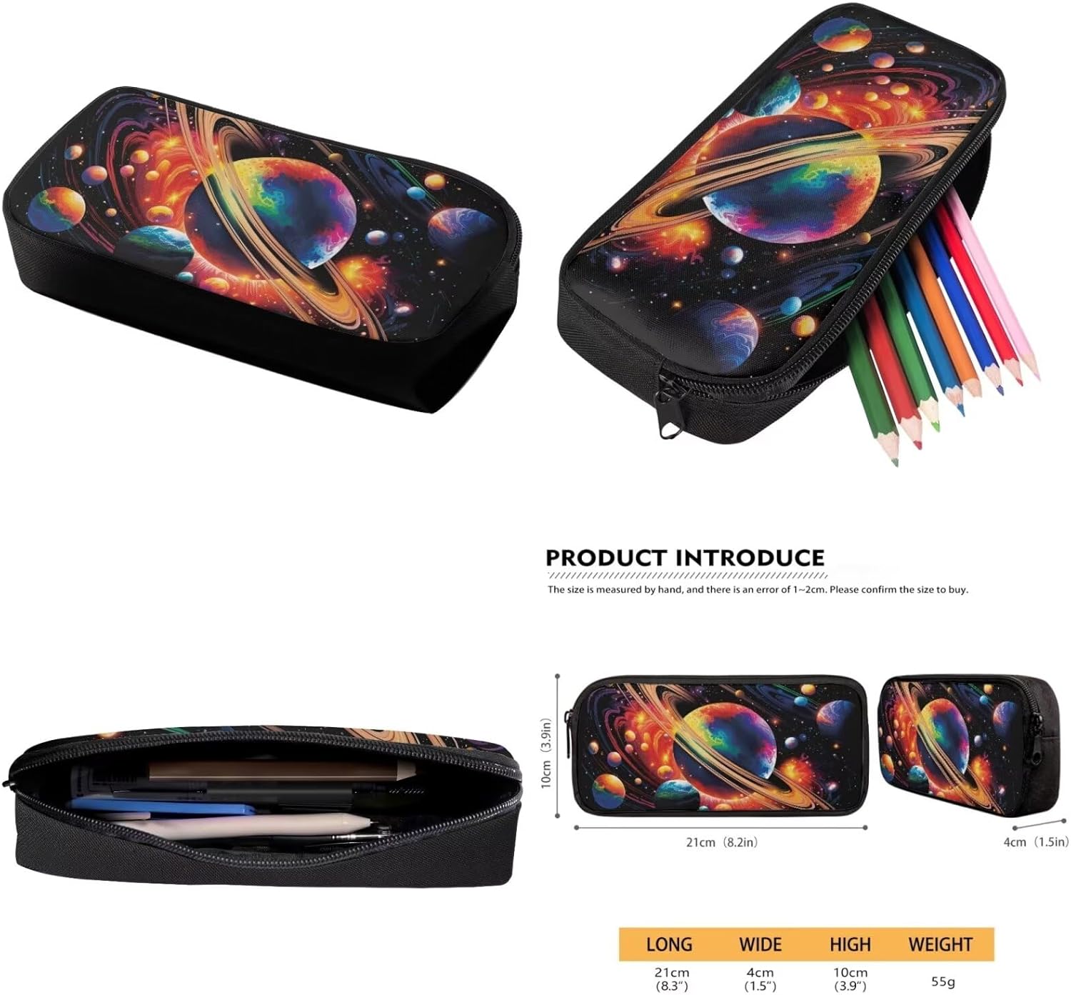 TOADDITDO Galaxy Backpack and Lunch Box Set for Boys Girls 3 Piece Book Bags Set with Pencil Case Elementary School Large Schoolbag Kids Daypacks Laptop Backpacks Travel Duffel Bag Back Pack