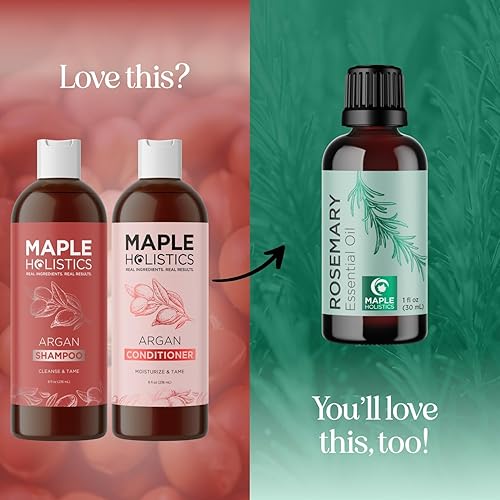 Miniatura 5 de Champú y acondicionador de aceite de argán de Marruecos, sin sulfato, juego de champú y acondicionador para cabello teñido - Champú y acondicionador