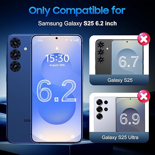 Miniatura 52 de UniqueMe Protector de pantalla para Samsung Galaxy S23, compatible con huellas dactilares, vidrio templado 9H, paquete de 2 protectores de lente