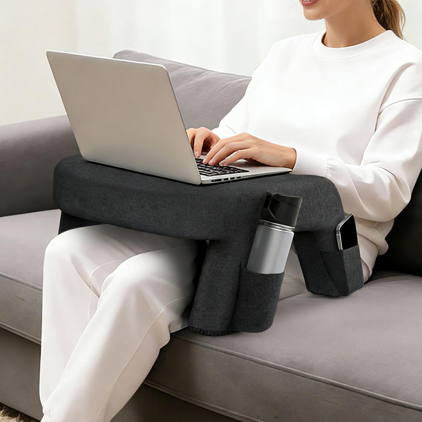 Poduszka Na Kolana Pianka z Pamięcią Ergonomiczna Antypoślizgowa | Poduszki Do Czytania W Łóżku Dla Dorosłych do Domu, Biura, Pracy, , Czytania, Laptopa, Tabletu, Komputera dla Dorosłych i