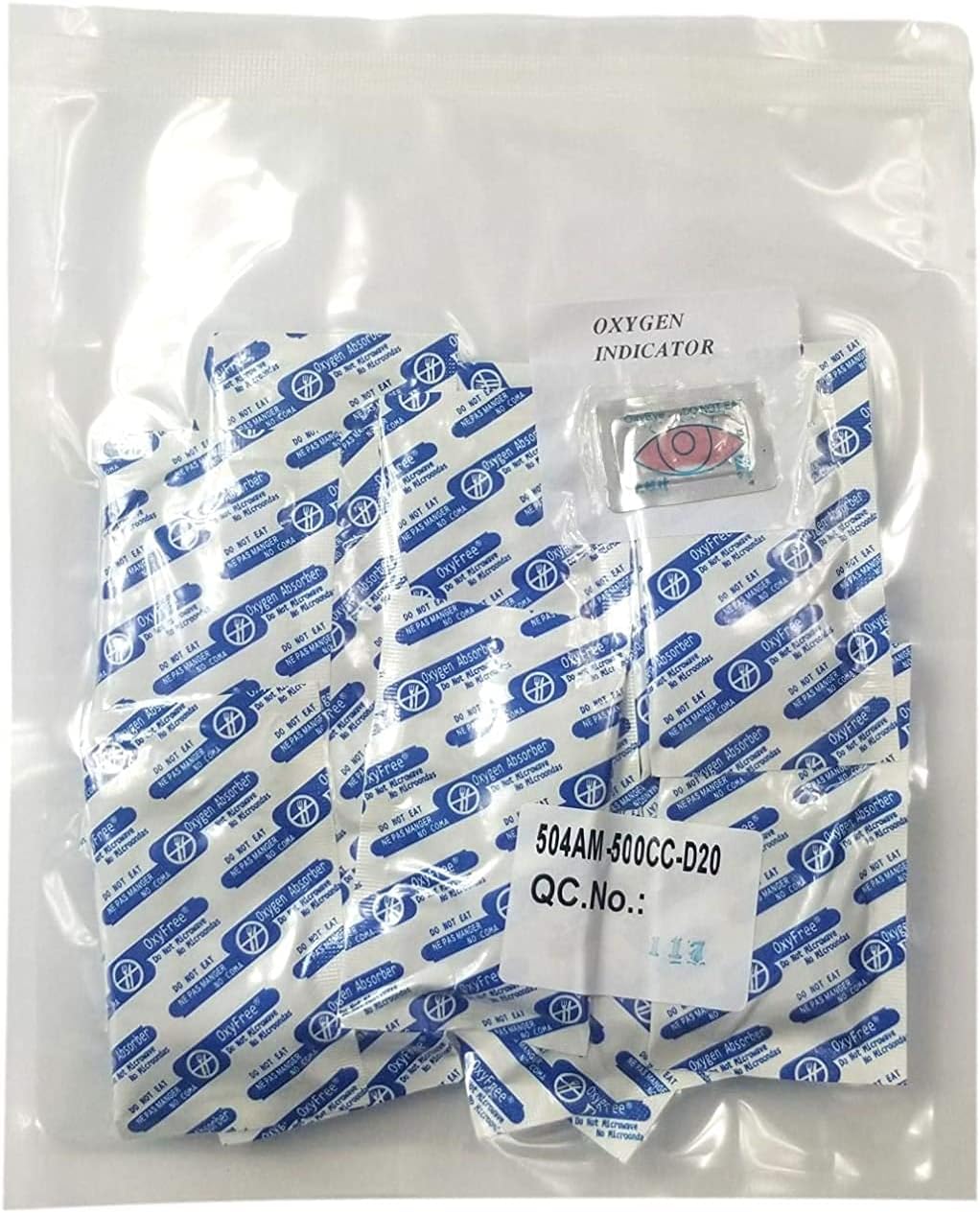 Slow-Acting 500cc Oxygen Absorbers - for Long Term Food Storage Scavengers (Packs of 20) (5)