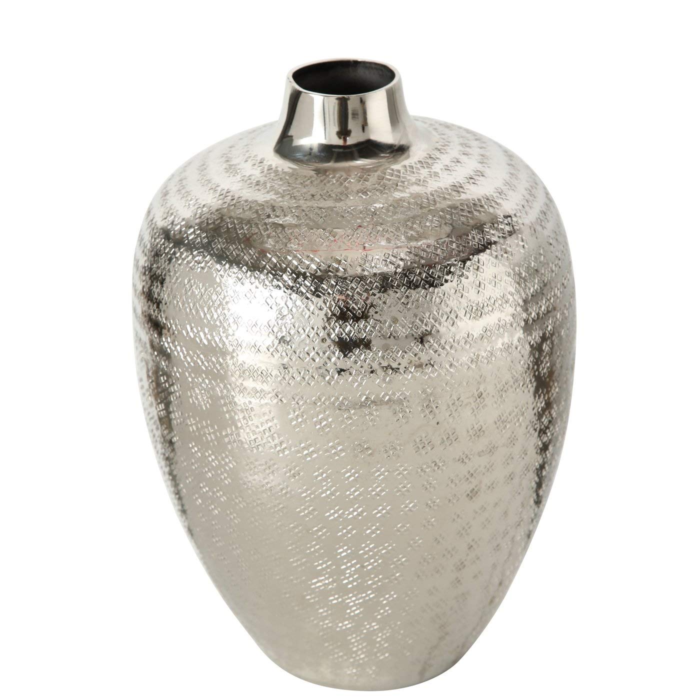 2er-Set Dekoschalen Aus Keramik – Silber, Hochglänzend, Ovale Blumentöpfe Für Deko