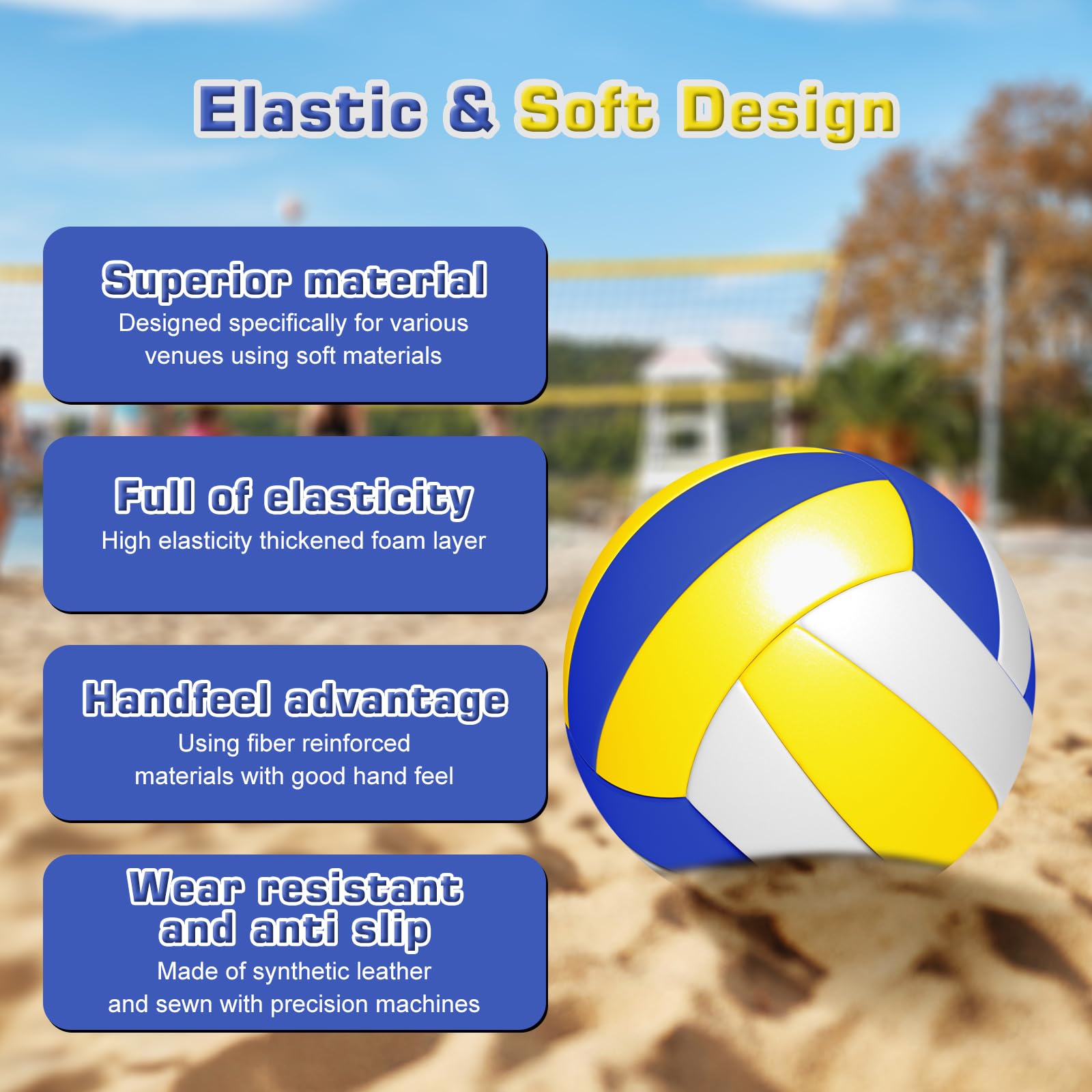 Pallavolo Da Spiaggia Nizirioo - Taglia 5 Ufficiale Impermeabile