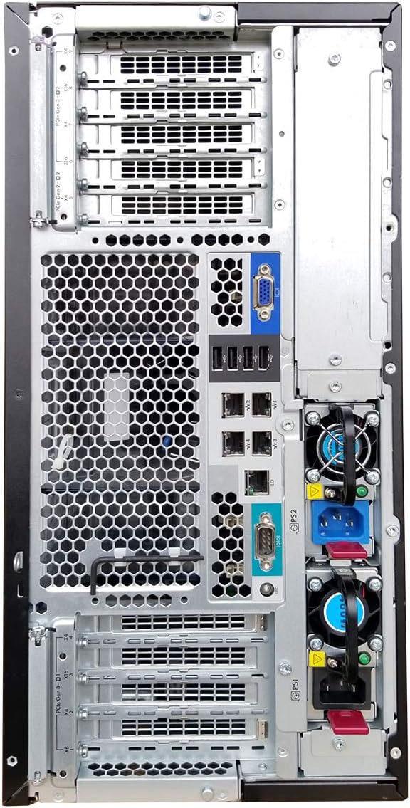 HP ProLiant ML350p G8 Tower Server, 2 x Intel Xeon 8 Core 2.2GHz CPUs, 32GB RAM, 12TB HDDs, RAID (Renewed)