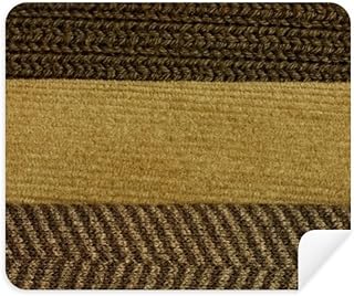 Fabric Flax Triple Bar Brown Cleaning Cloth Screen Cleaner 2pcs Suede Fabric