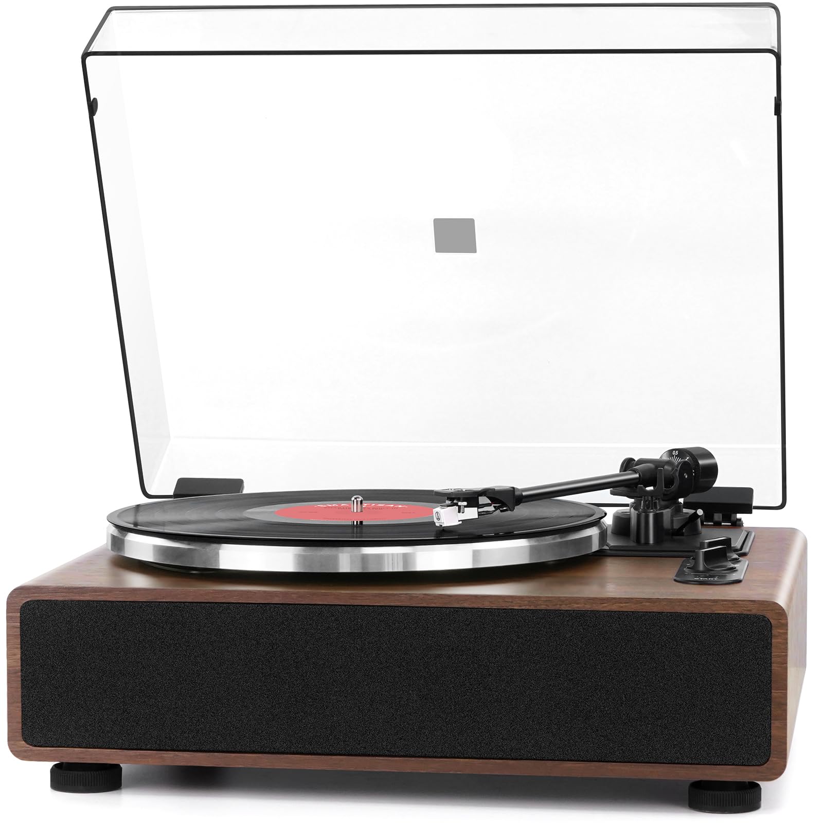 Vinyl Record Player with Magnetic Cartridge,High Fidelity Belt Drive Turntable with Built-in Speakers, Bluetooth Playback and Aux-in Functionality, Auto Off-image-7