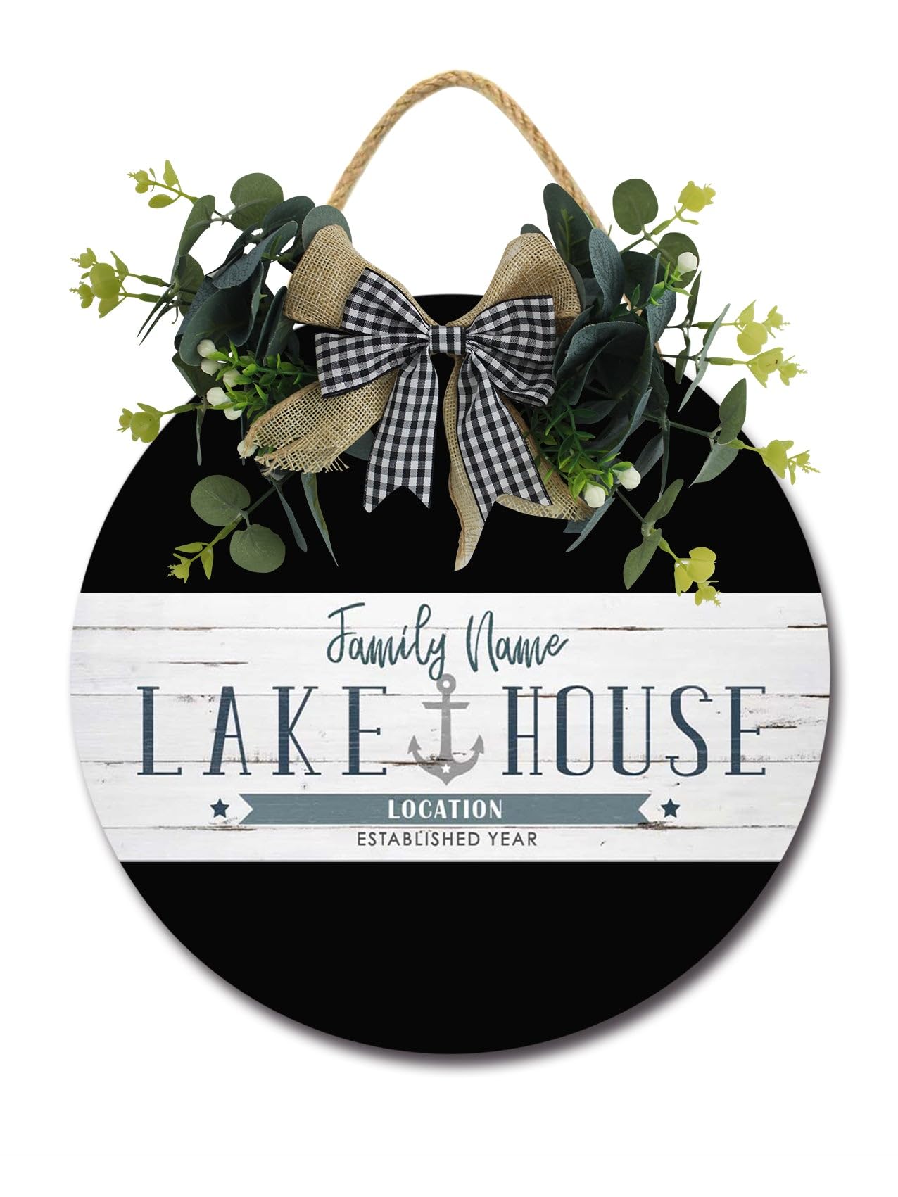 Cartello di benvenuto Lake House, decorazione per casa sul lago, regalo per casa sul lago, decorazioni per la vita sul lago, cartello Cottage Lake, cartello rustico per lago - cartello in legno