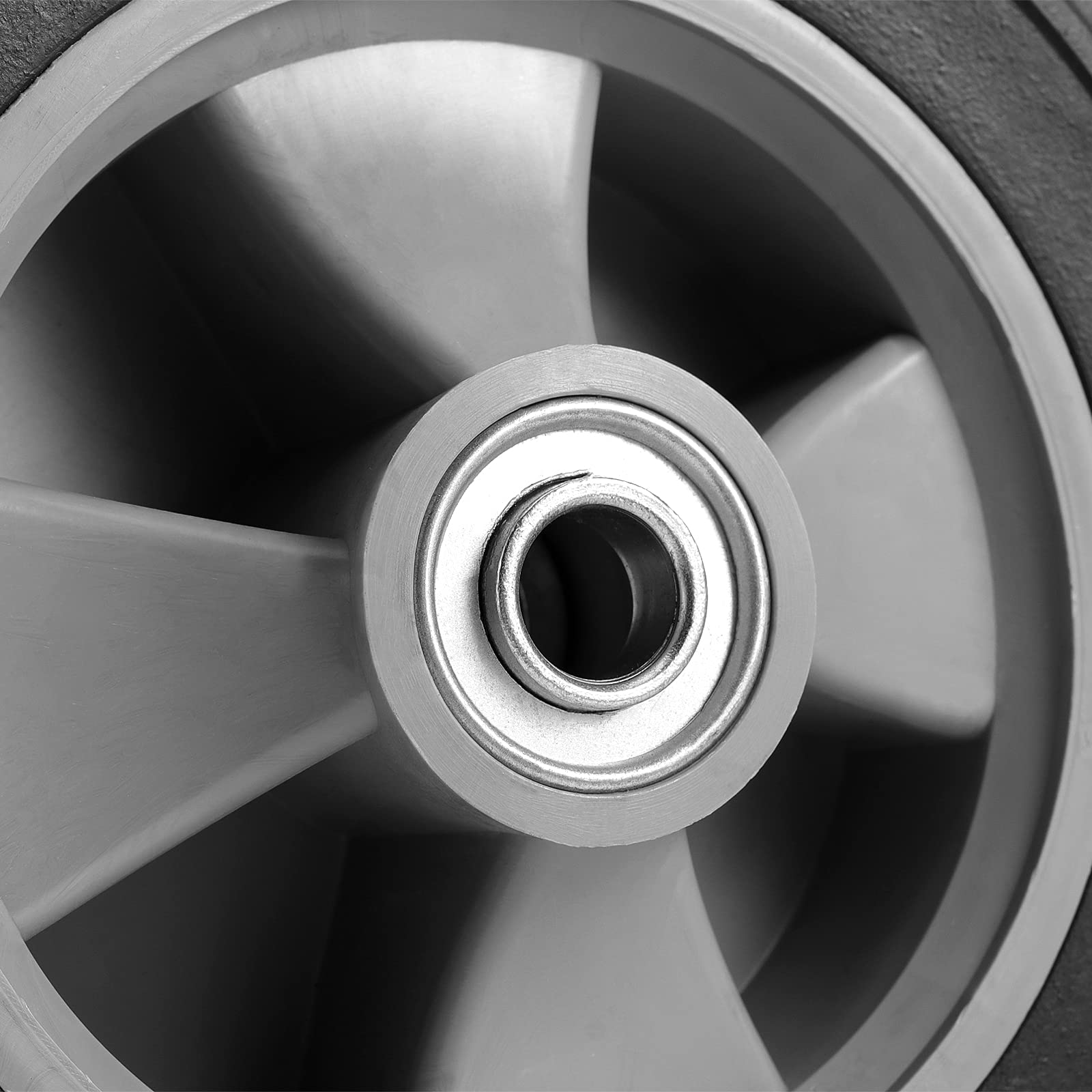 HAKZEON Solid Rubber Wheels - 330lb Capacity -3