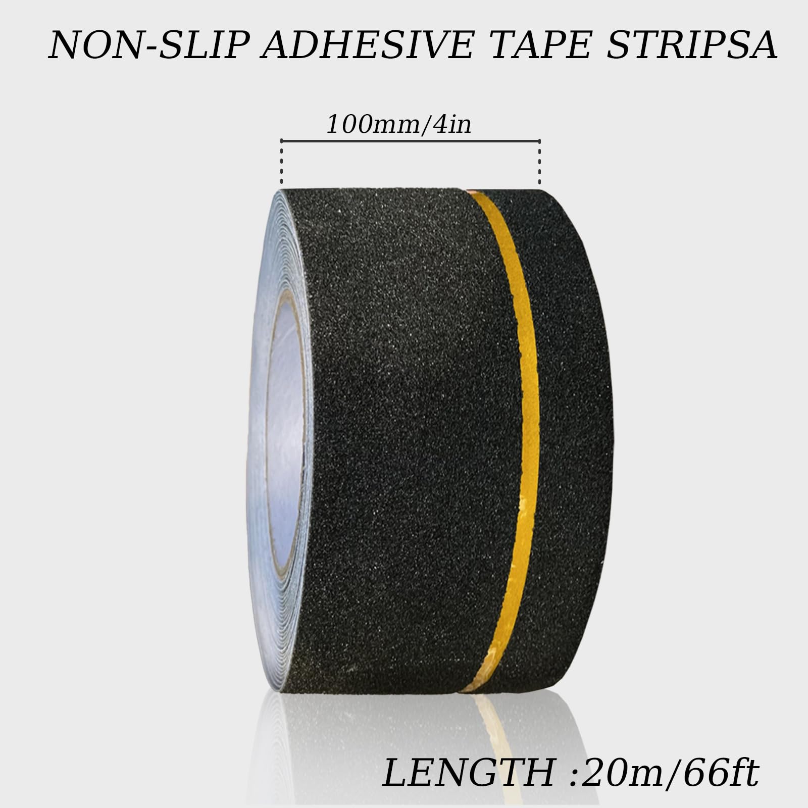 kingsea Nastro antiscivolo 10 cm x 10 m, impermeabile sicurezza non skid roll grip nastro, non slip adesivo nastro adesivo per steps grips traaction tread staircase