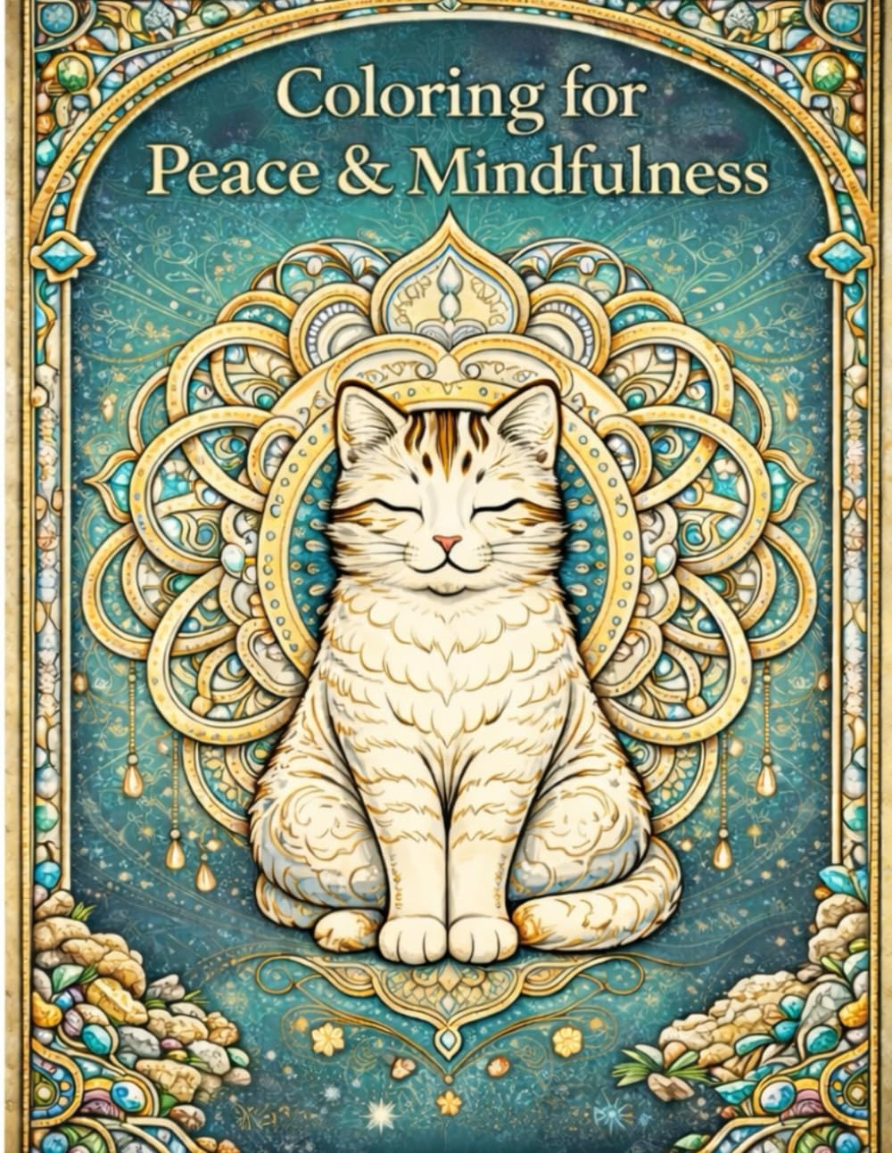Coloring for Peace & Mindfulness: A Relaxing Adult Coloring Book for Stress Relief, Mindfulness, and Inner Peace Calm Cats Mandala Coloring Book