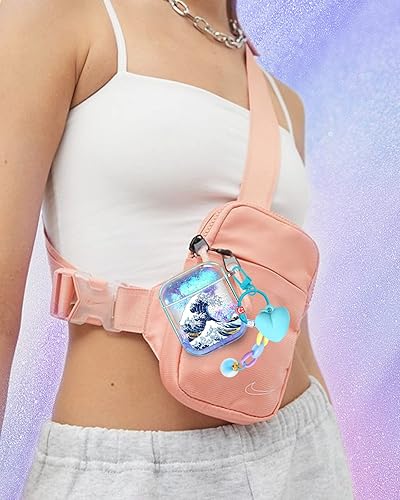 Miniatura 6 de Funda para Apple para Airpod 2/1 - Funda Kawaii bonita estética femenina femenina para niñas y mujeres, protector líquido con purpurina brillante