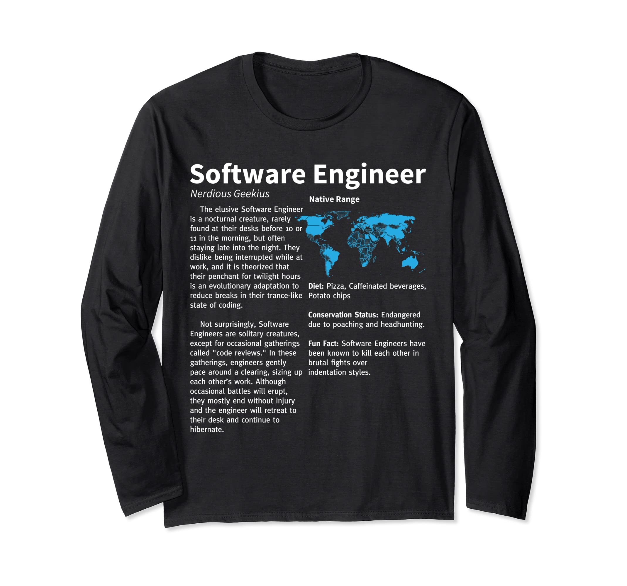 The Elusive Software Engineer Long Sleeve T-Shirt