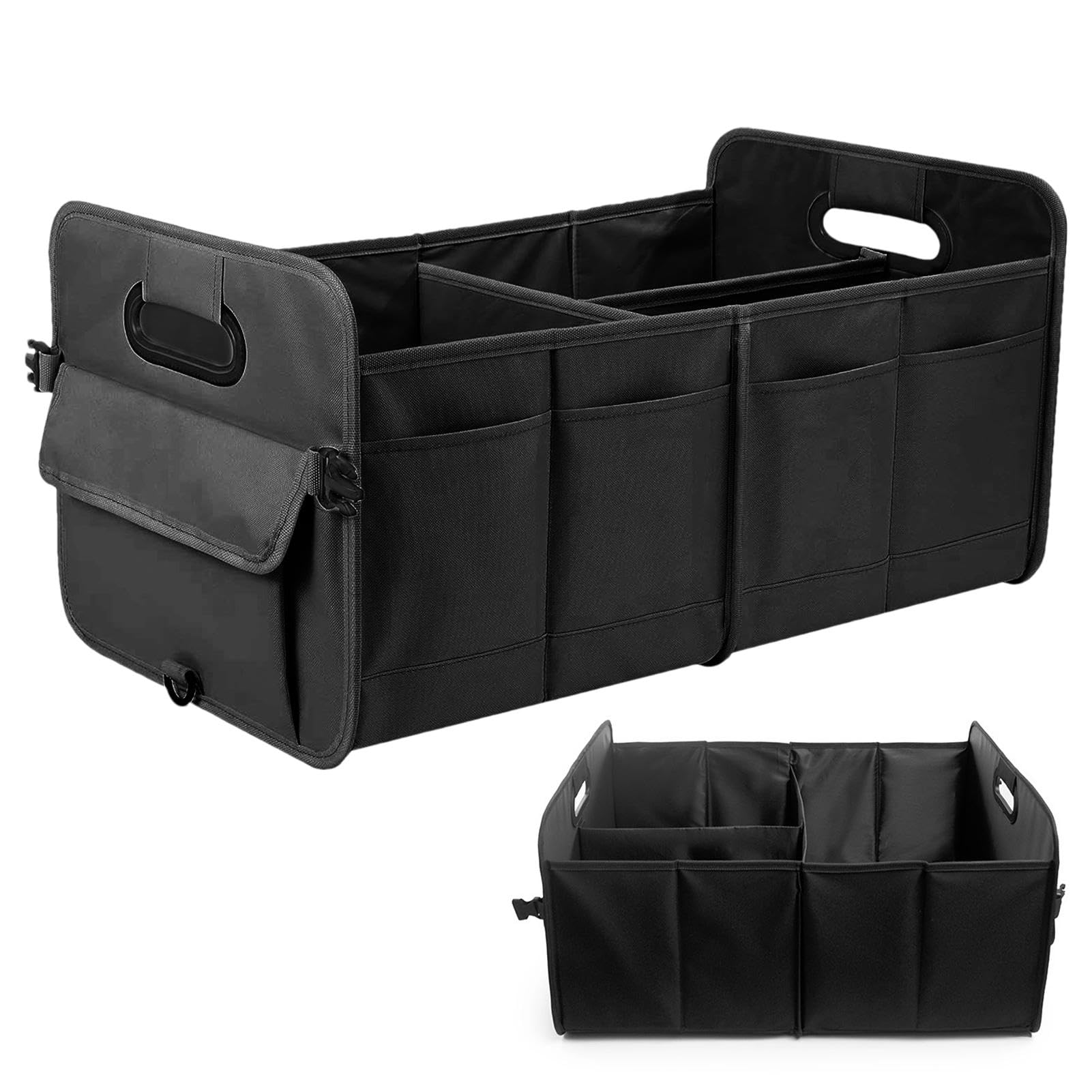 Organisateur de coffre de voiture robuste et pliable à haute capacité