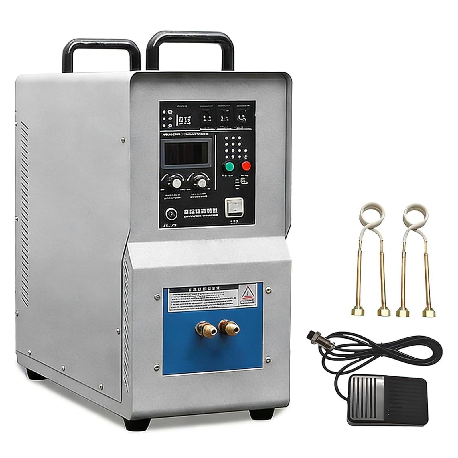 Piec nagrzewnicy indukcyjnej wysokiej częstotliwości o mocy 15 kW 30–100 kHz, chłodzona wodą przemysłowa nagrzewnica indukcyjna do topienia metali, lutowania twardego, spawania, hartowania