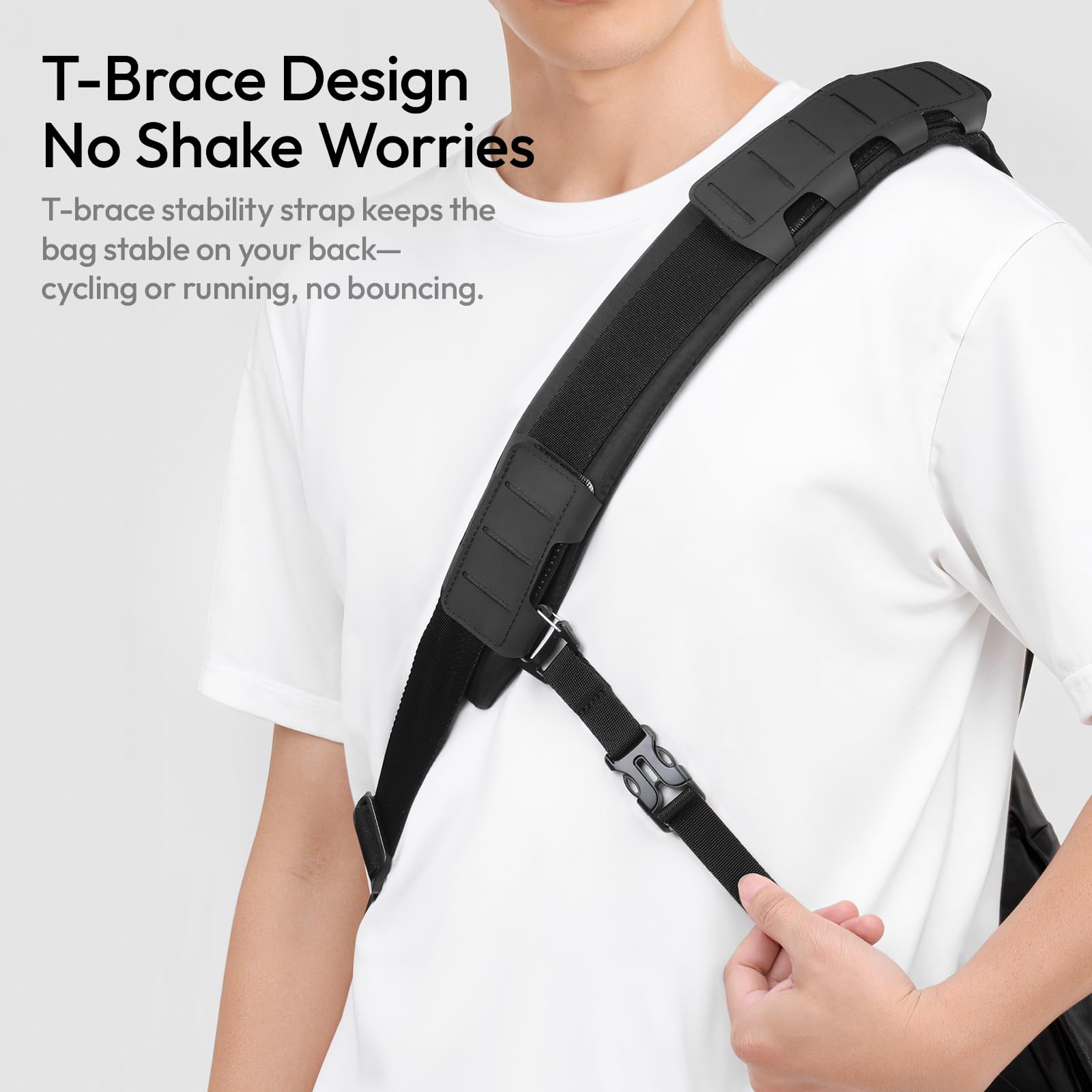 ULANZI U023 - Borsa a tracolla per fotocamera da 13 litri, impermeabile, con pannello Molle e scomparto imbottito per fotocamera DSLR/fotocamera, scomparto per laptop da 14", treppiede, borsa modulare