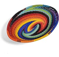 Fair Trade Zulu Telephone Wire Small Oval Basket - Handmade African Artisan Decor Bowl, Unique 5.5" Ethical Craft