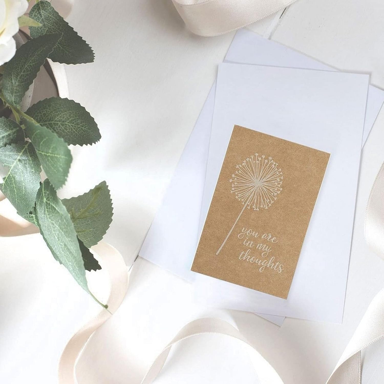 Best Paper Greetings Sympathy Cards with Envelopes - 4 x 6 In, 36 Pack, Kraft Paper & Brown Envelopes - Blank Sympathy & Thinking of You Cards - Image 3