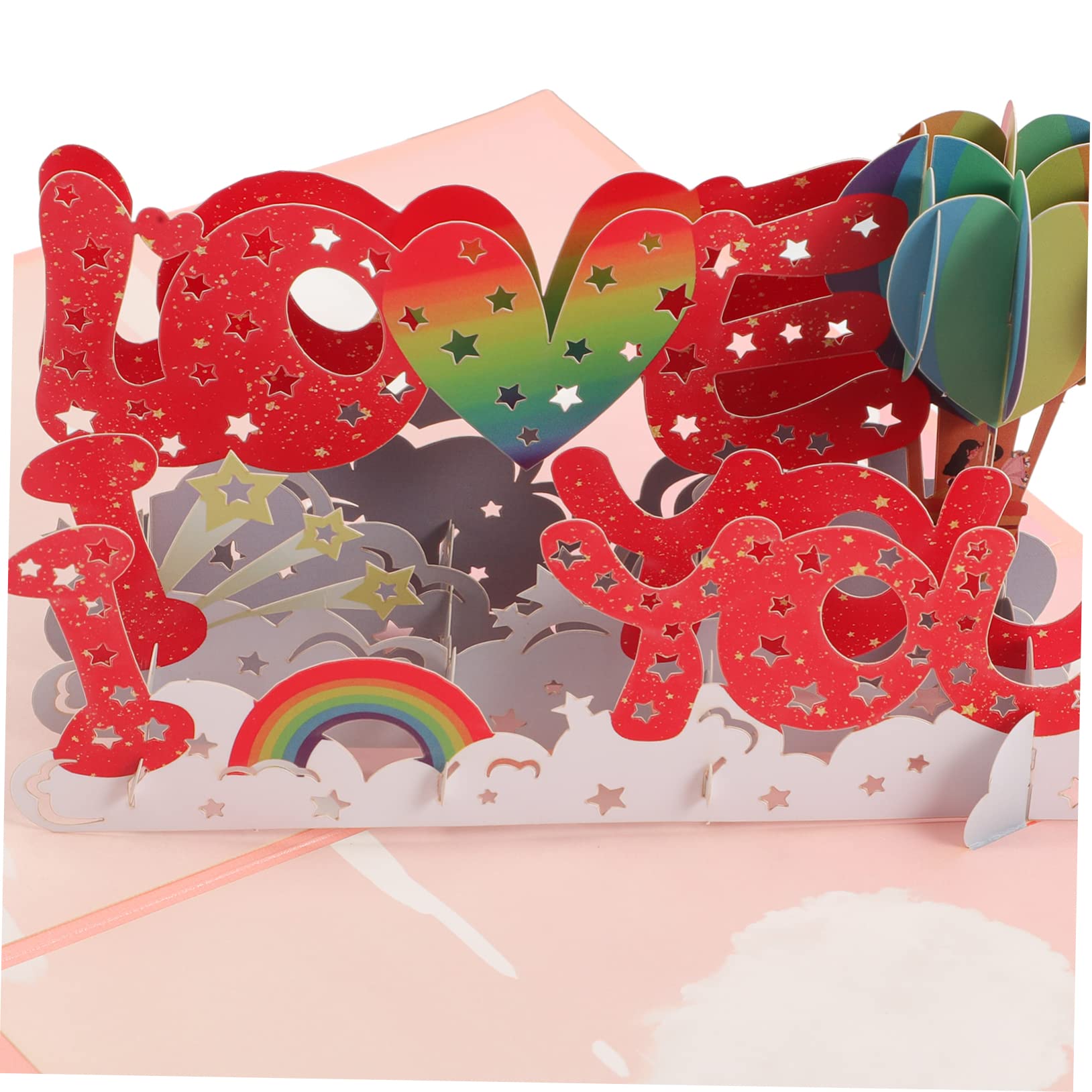 MAGICLULU 5 Sets Segen 3d Jahrestag Grußkarten Einzigartiges ich Liebe Dich Design Für Anlass