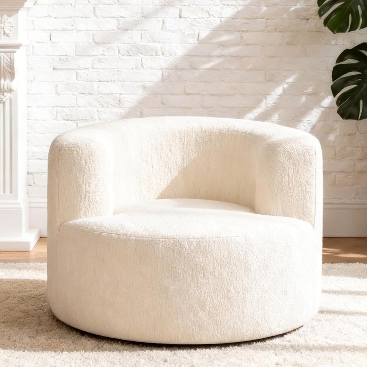 Xwiny Round-Shaped Lazy Sofa Chair, Lounge Boneless Sofa