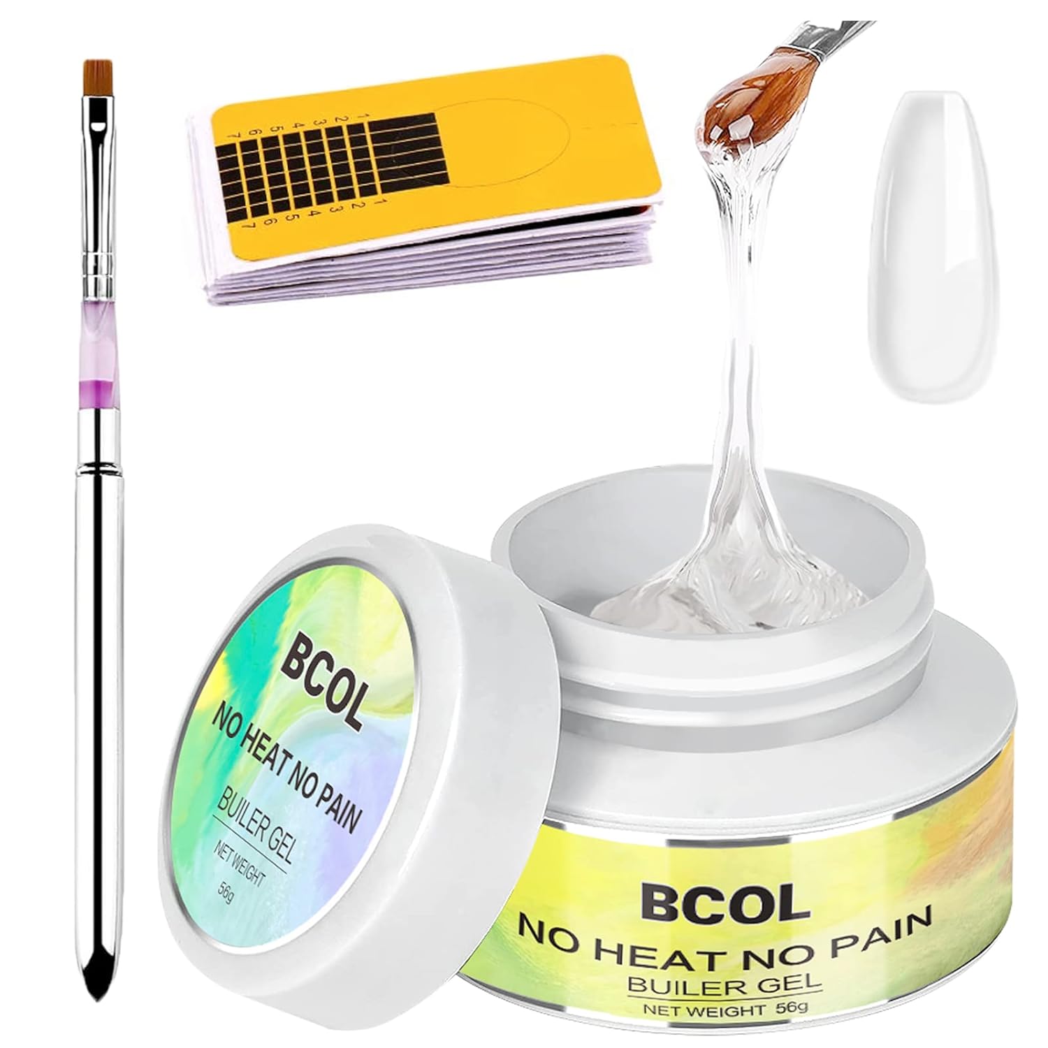 BCOL Extension Gel Kit 56g Clear Builder Nail Extension