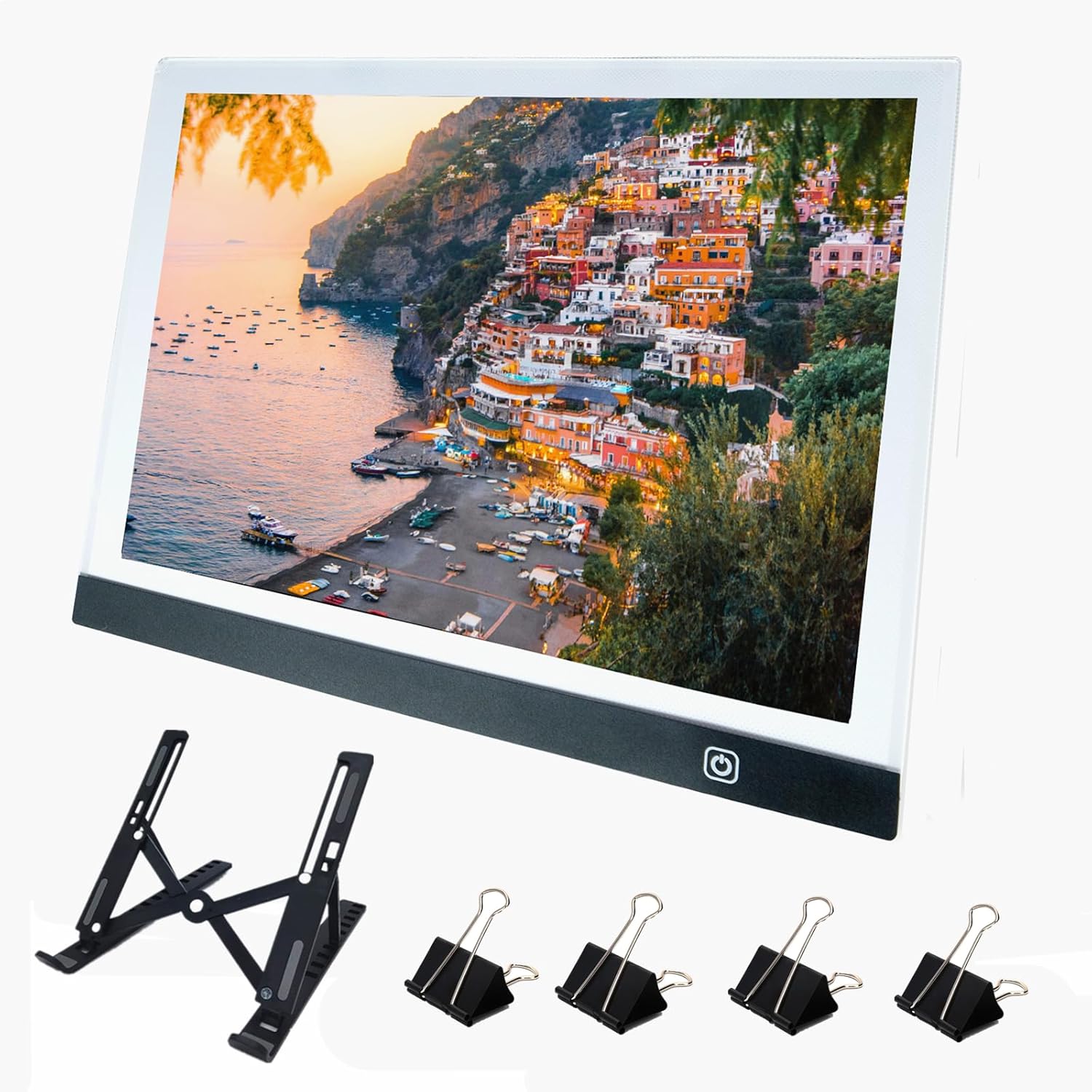 A3 LED Light Pad for Diamond Art, Sketching, Painting - Adjustable Brightness, Sketching, Tracing - USB Powered Complete Art Light Board Kit with Pad Stands and Clips