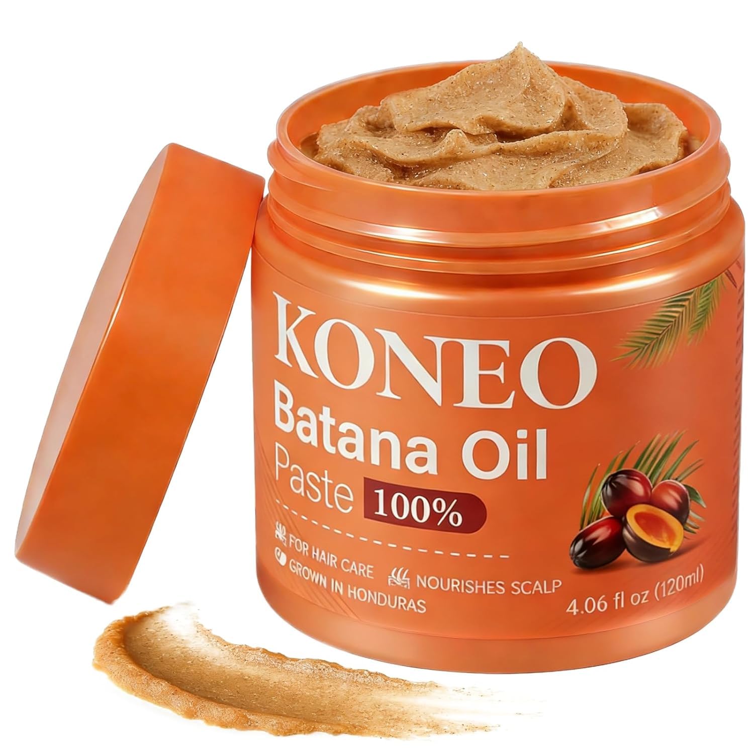 KONEO Pure Batana Oil Hair Cream, Raw Paste, 4.06 fl oz