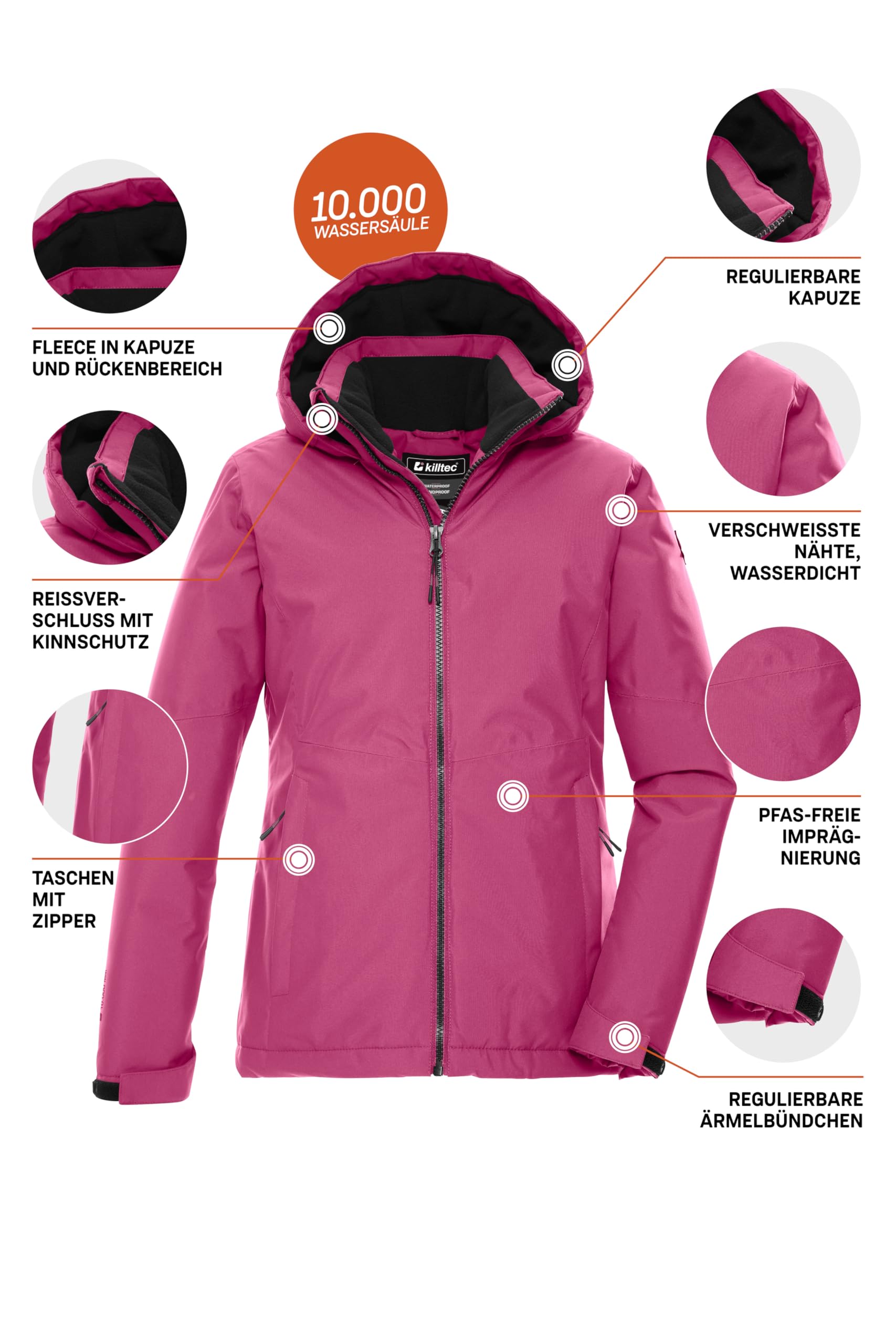 Killtec Kids Chaqueta funcional con capucha Niñas