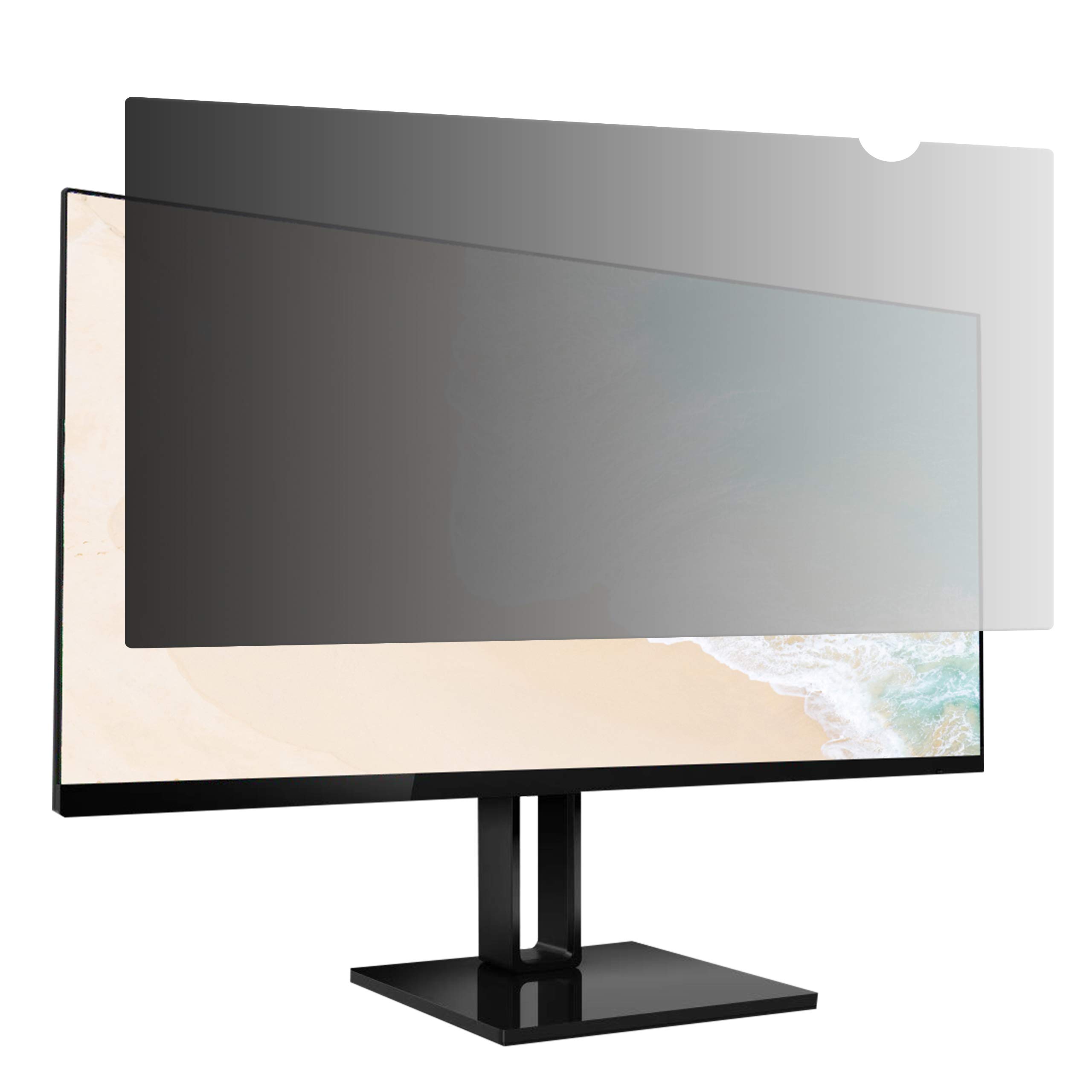 Photo 1 of Amazon Basics Privacy Screen Filter for Widescreen Monitor, Anti Glare & Blue Light Filter - 24 Inch (16:10), 20.43" x 12.78" 16:10 Widescreen Monitor 24 Inch (16:10).