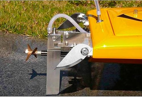 Miniatura 6 de Share Goo 3.346x1.378 in RC Model Boat Water Knife Turn Fins Auxiliar Waterjet Compatible con 23cc - 35cc Oil-Tanker RC Boats Modelos
