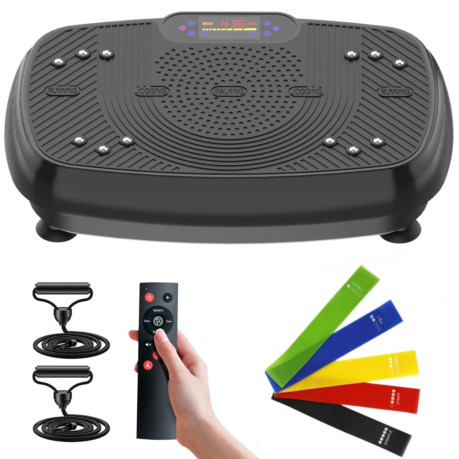 Vibration Plate Exercise Machine, Vibration Fitness Trainer with Bluetooth Speaker, Auto or Manual Speed Control, Built-in Bluetooth Speaker Weight Loss and Shaping 2026 Upgraded