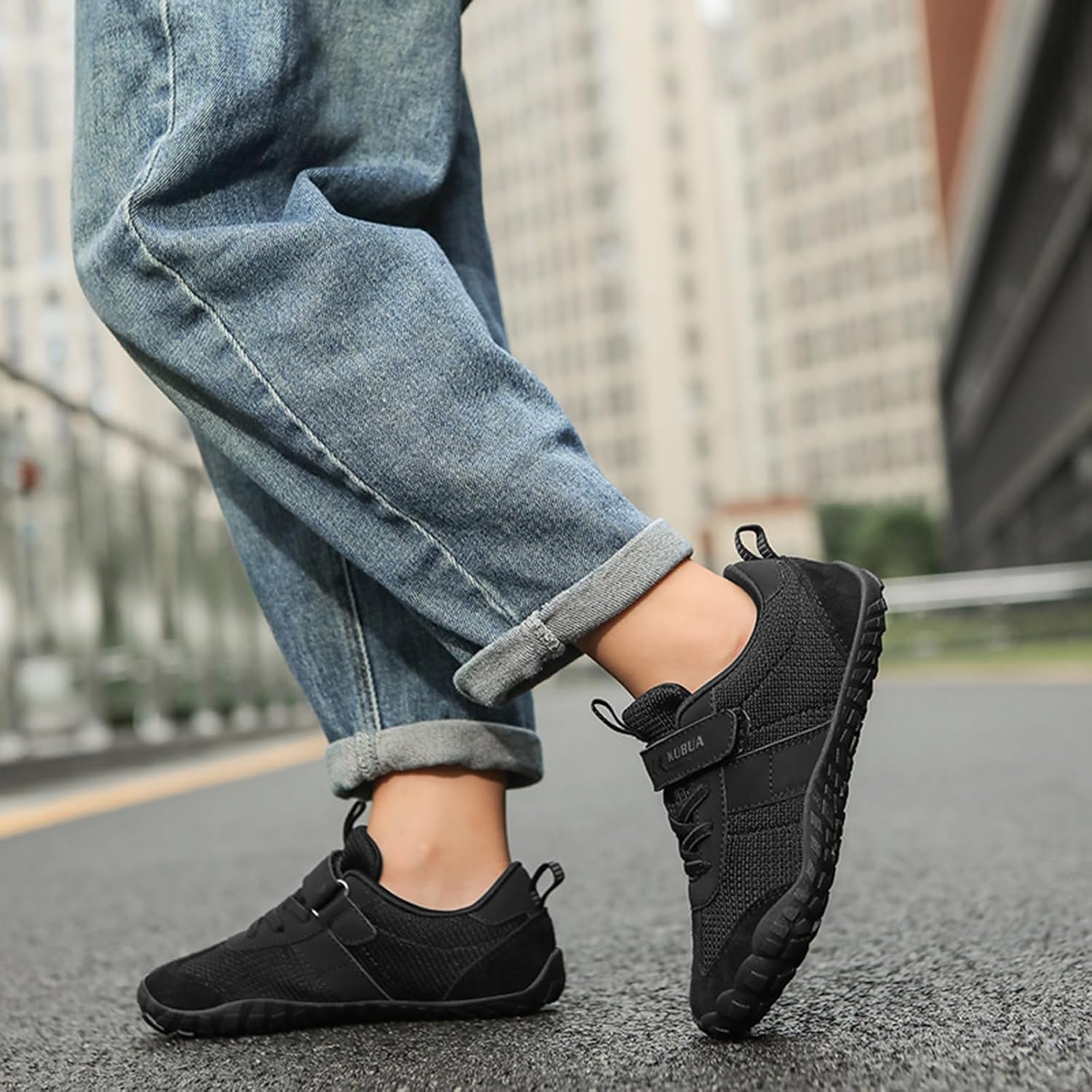 KUBUA Boys Girls Sneakers Kids Barefoot Shoes Comfort Anti-Slip Walking Shoes for Indoor Outdoor Toddler Little Big Kid - Image 8