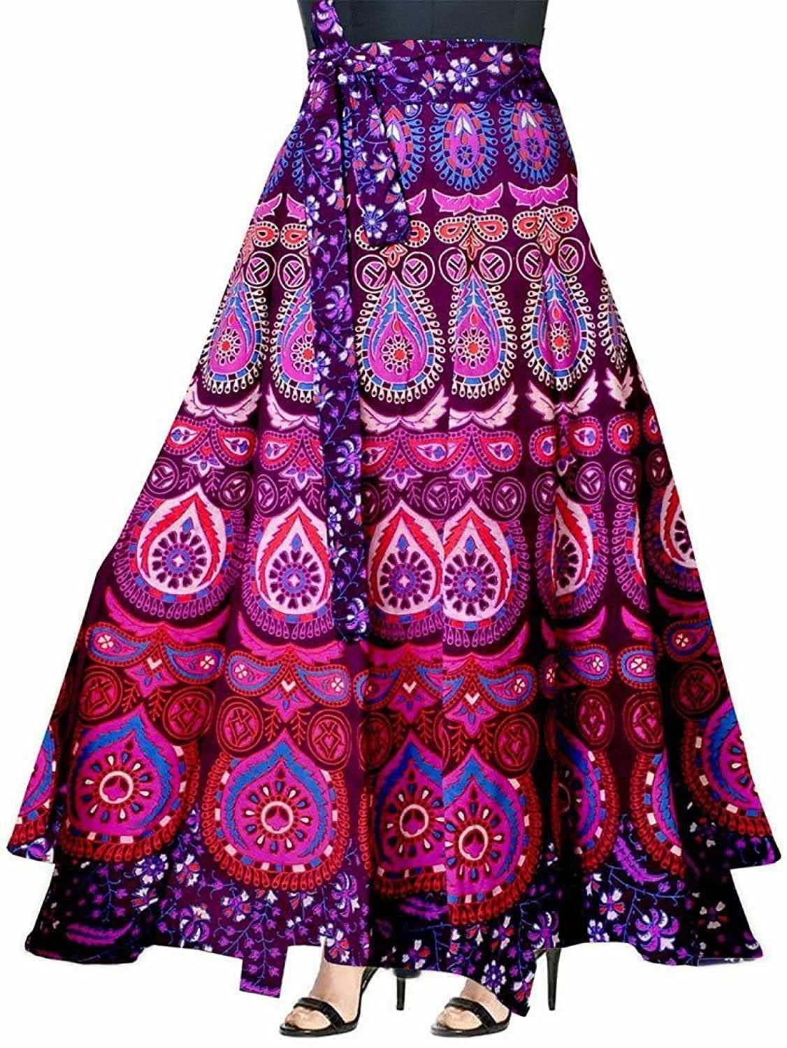 Rajasthani & Jaipuri Long Maxi Stylish Comfortable Wraparound Skirt