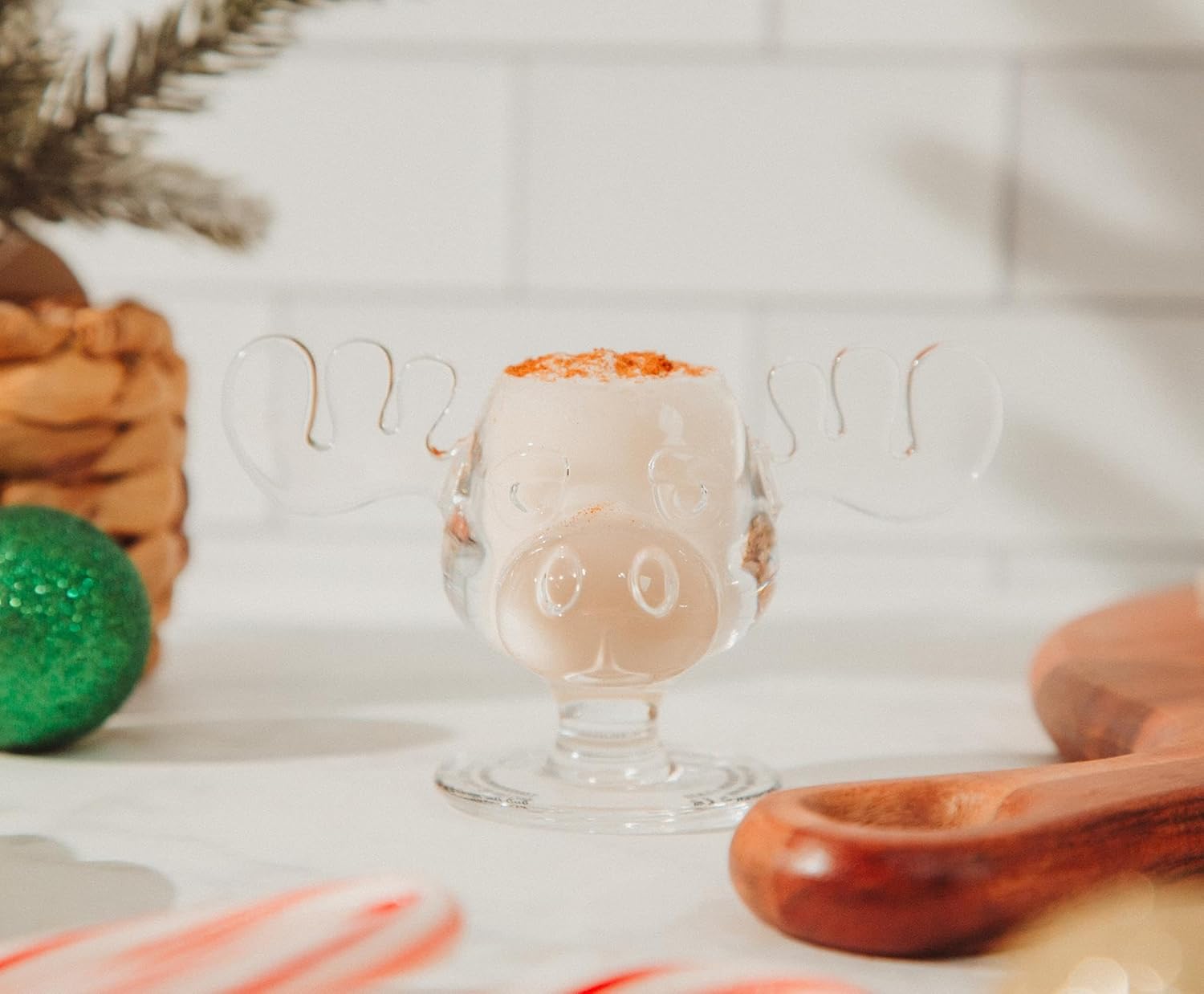 Silver Buffalo National Lampoon's Christmas Vacation Moose Head Shot Glasses | Set of 4 - Image 4