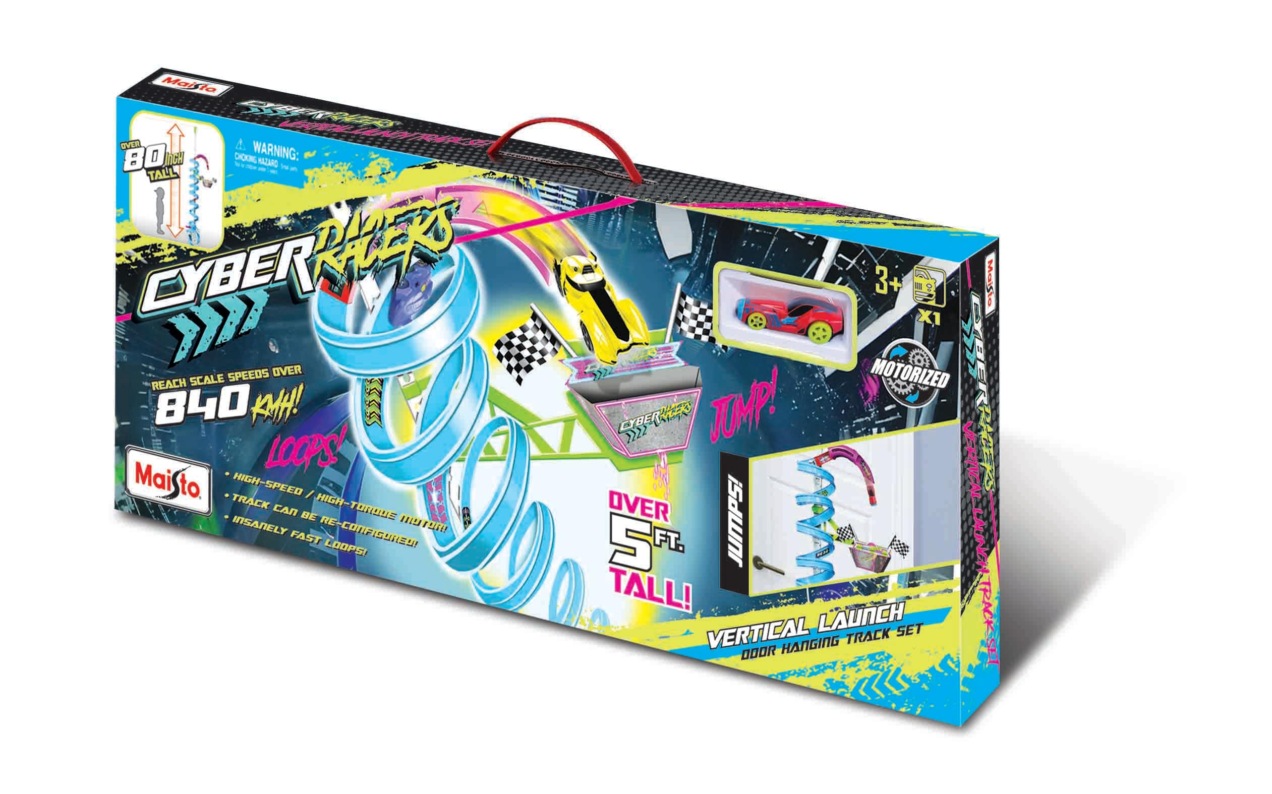 Maisto Cyber Racers Vertical Launch Vehicle Play Set, Multicolor, 24.5 x 2.25 x 10.13 inches - Image 3