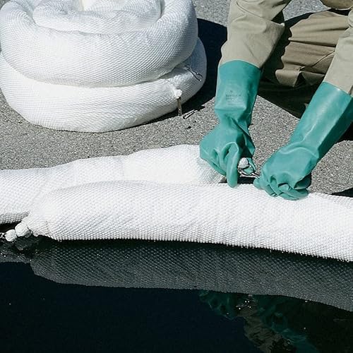 New Pig Oil Boom - Oil-Only Absorbent Boom - 4 Pack - 3" X 20' Boom - Absorbs Up To 4 Gallons Per Boom - Bom407 #TOP6