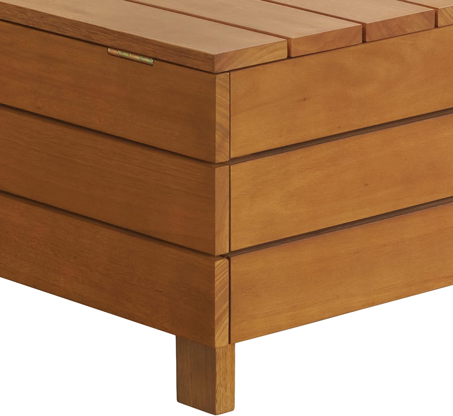 Eucalyptus Wood Outdoor Coffee Table with Lift Top Storage