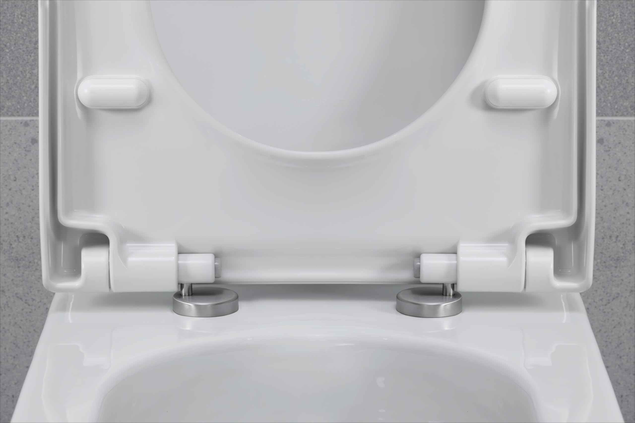 Duravit Universal Elongated Toilet Seat with Soft Close Lid Stainless Steel Hinges product thumbnail 9