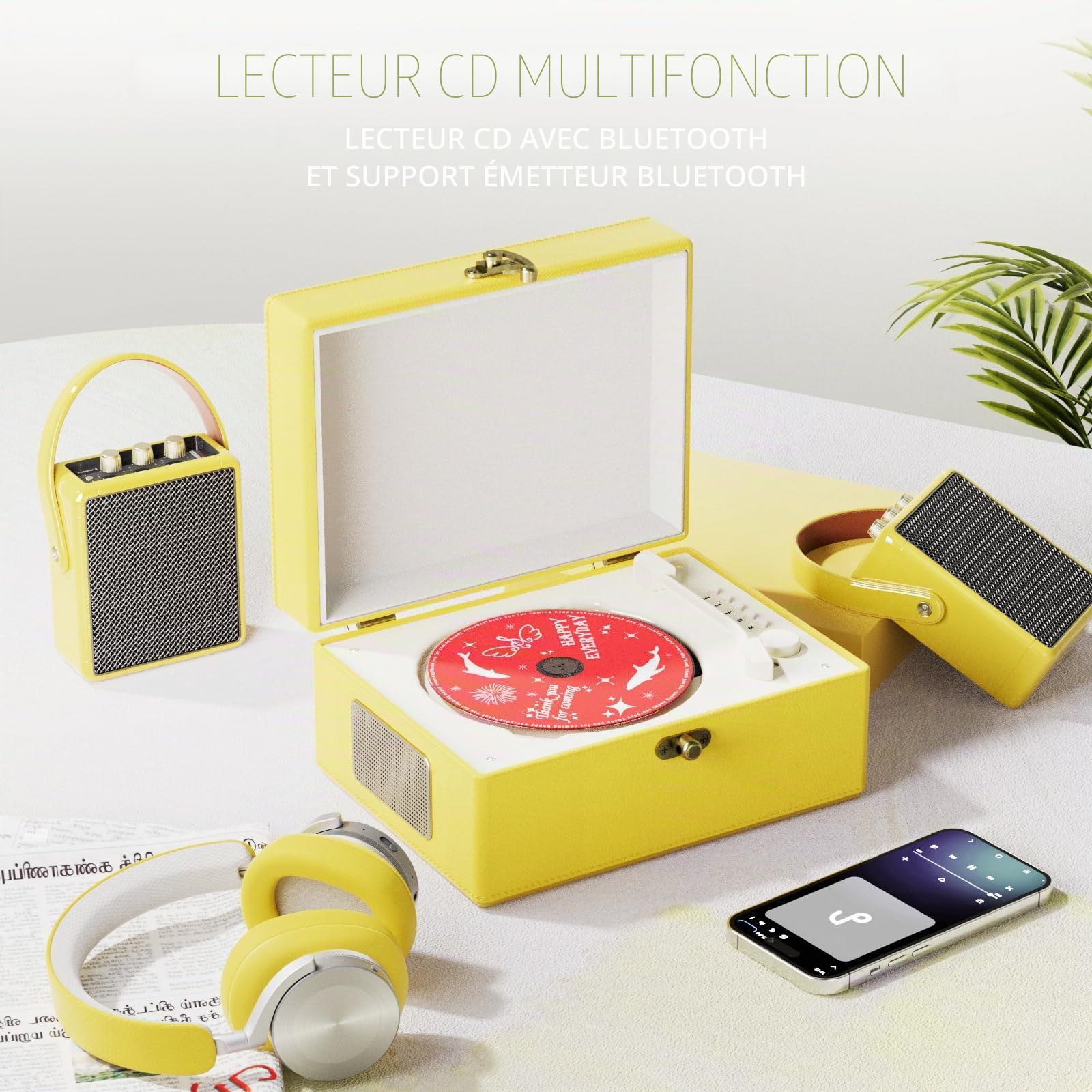 Lecteur CD Jaune