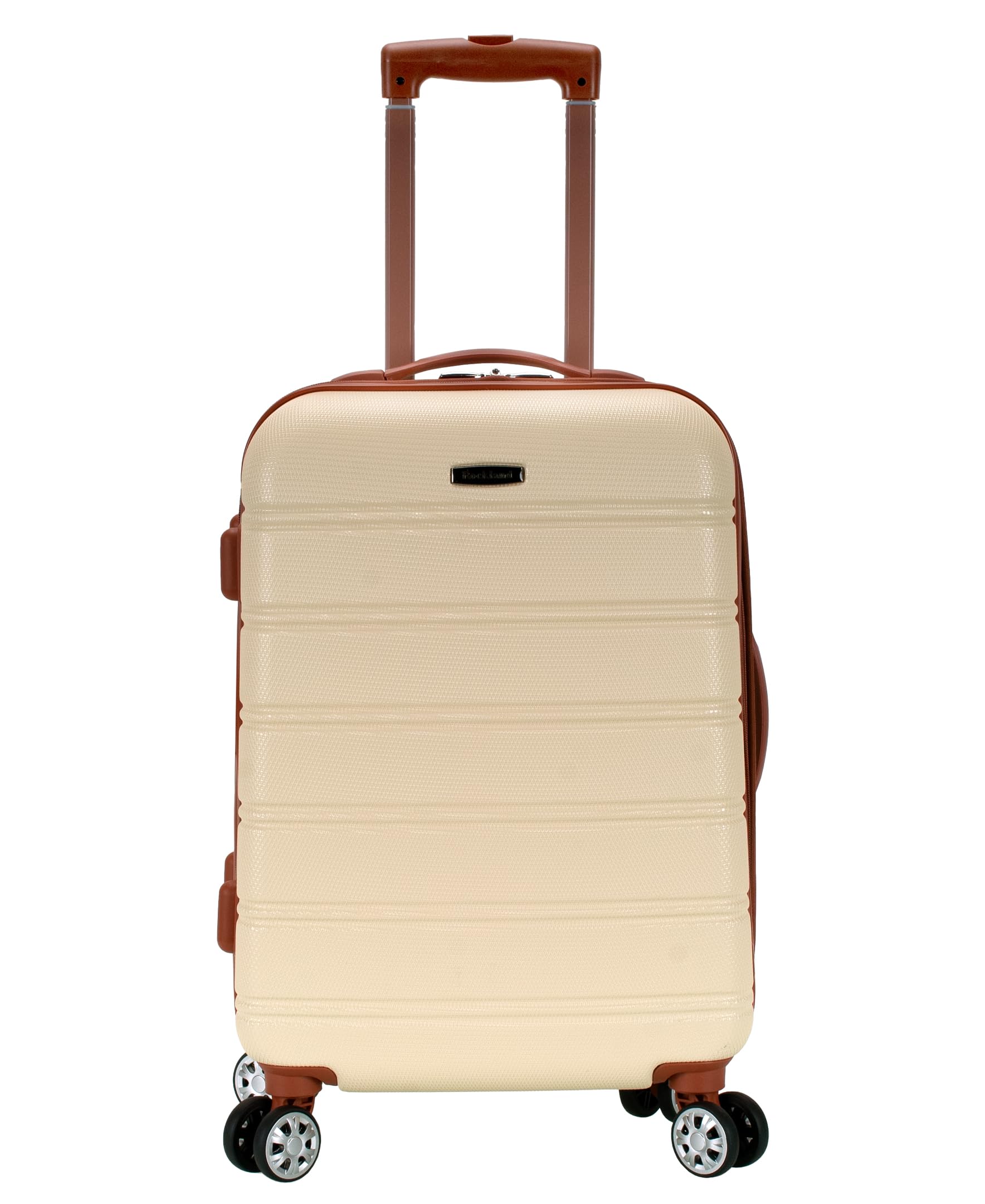 Rockland Melbourne Hardside Expandable Spinner Wheel Luggage, Carry-On 20", White