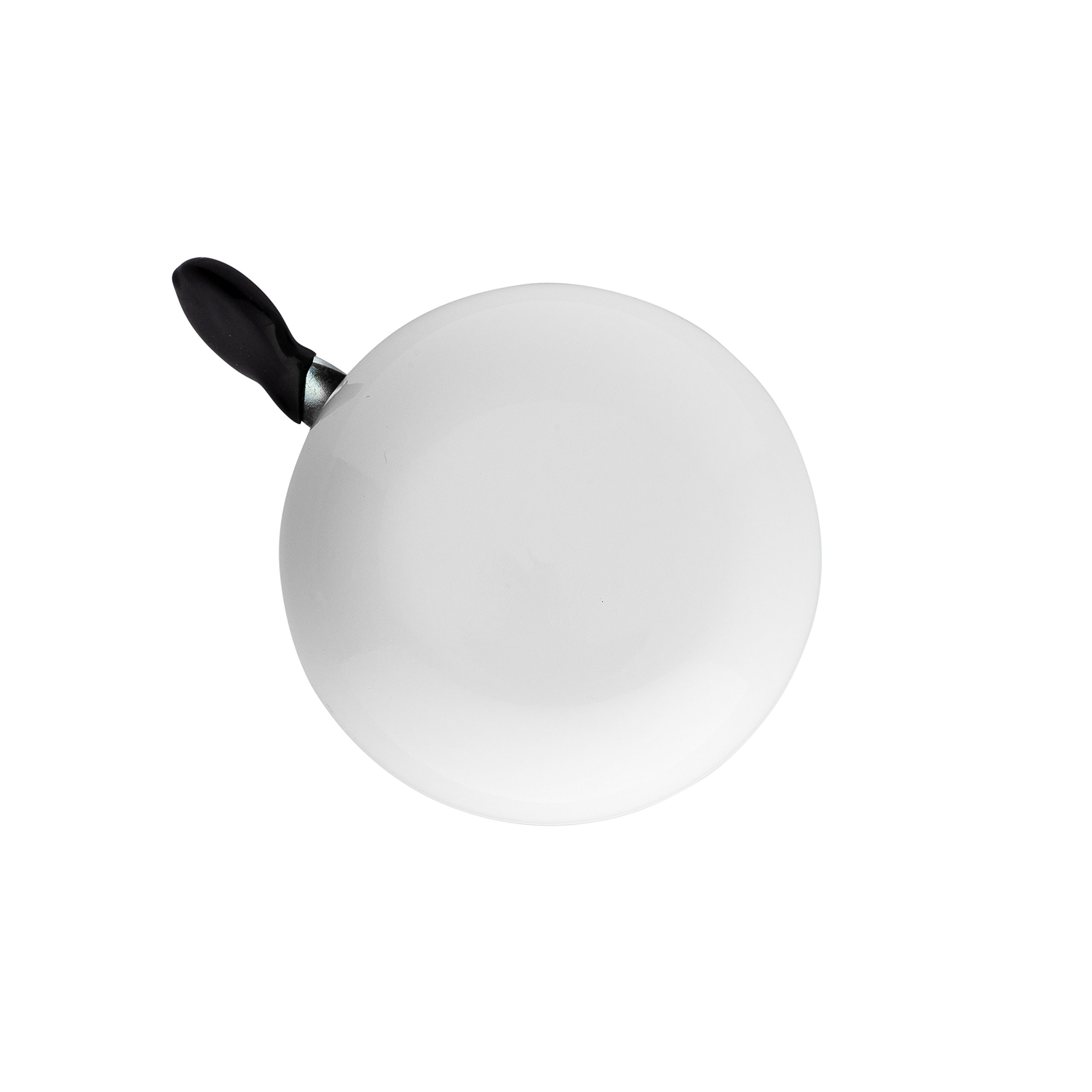 Kickstand Cycle Works - Campanello da Bicicletta Classico DING Dong, Bianco