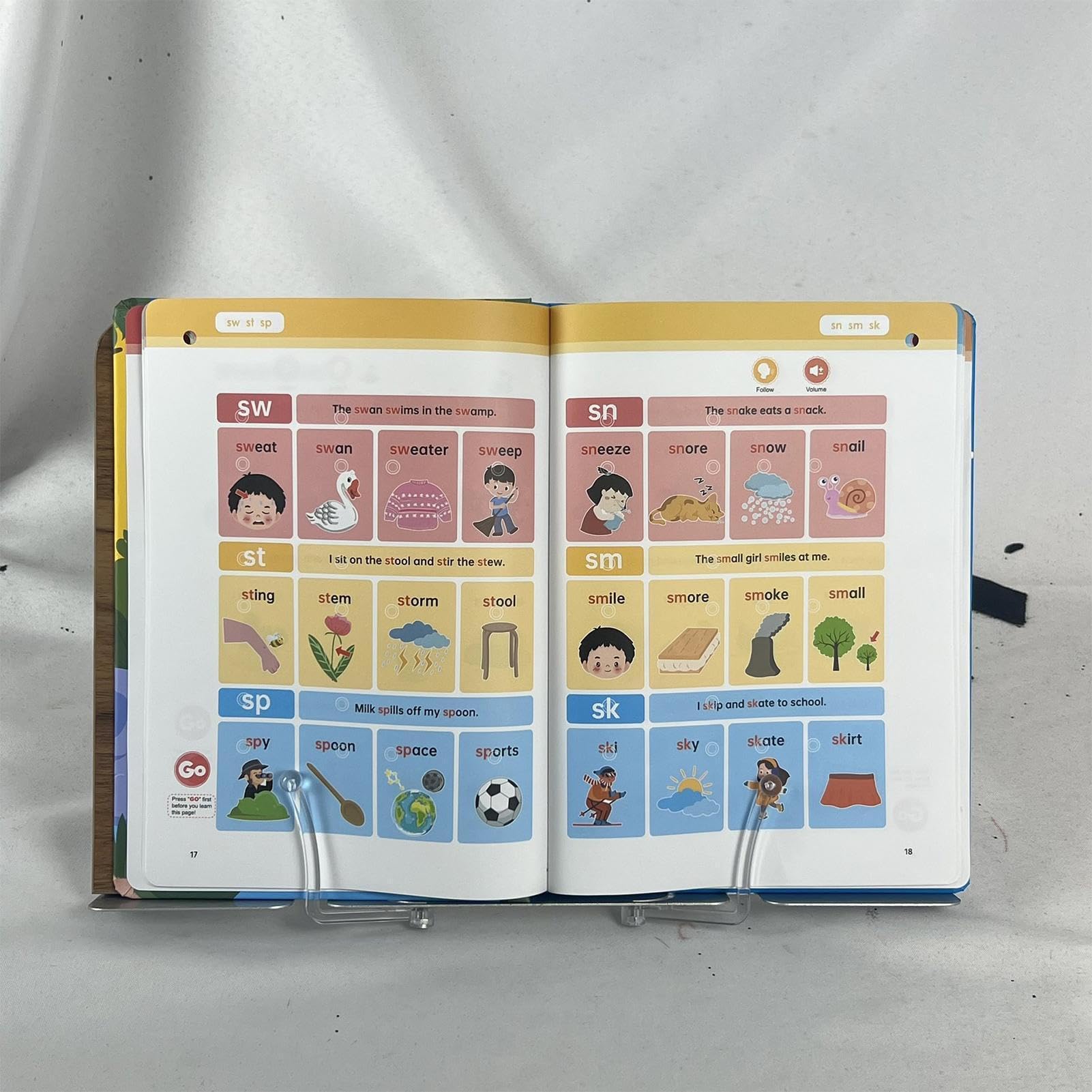 Libro Sonoro Per L'apprendimento - Giocattolo Educativo Inglese Parlante Interattivo Ricaricabile | Libro Di Fiabe Audio Per Bambini In Età Prescolare | Strumento Di Apprendimento Per Auto Da Viaggio