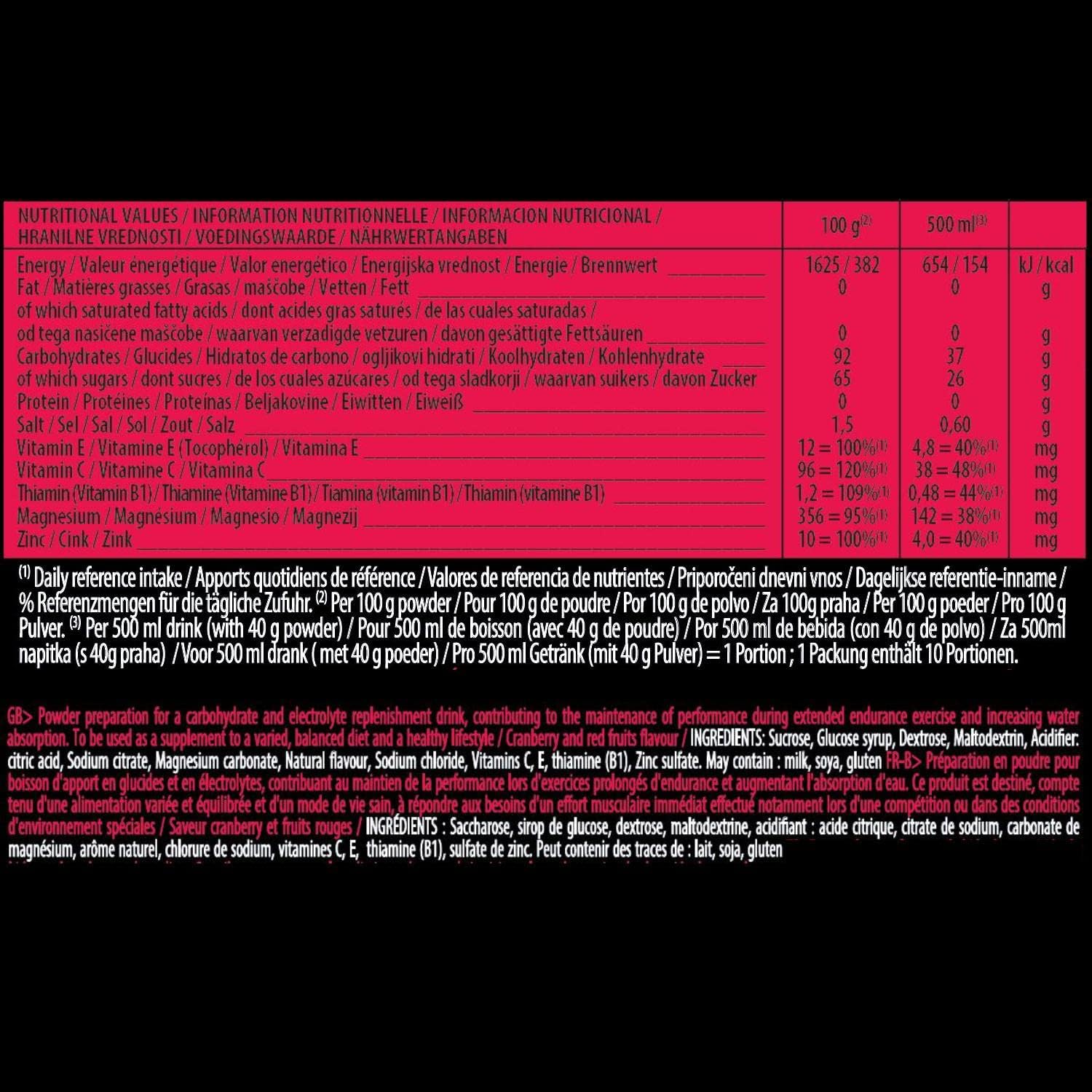 Isostar Hydrat & Perform Anti-Oxydant Poudre Cranberry/Fruits Rouges 400g, 400 g (Pack of 1) - Image 5
