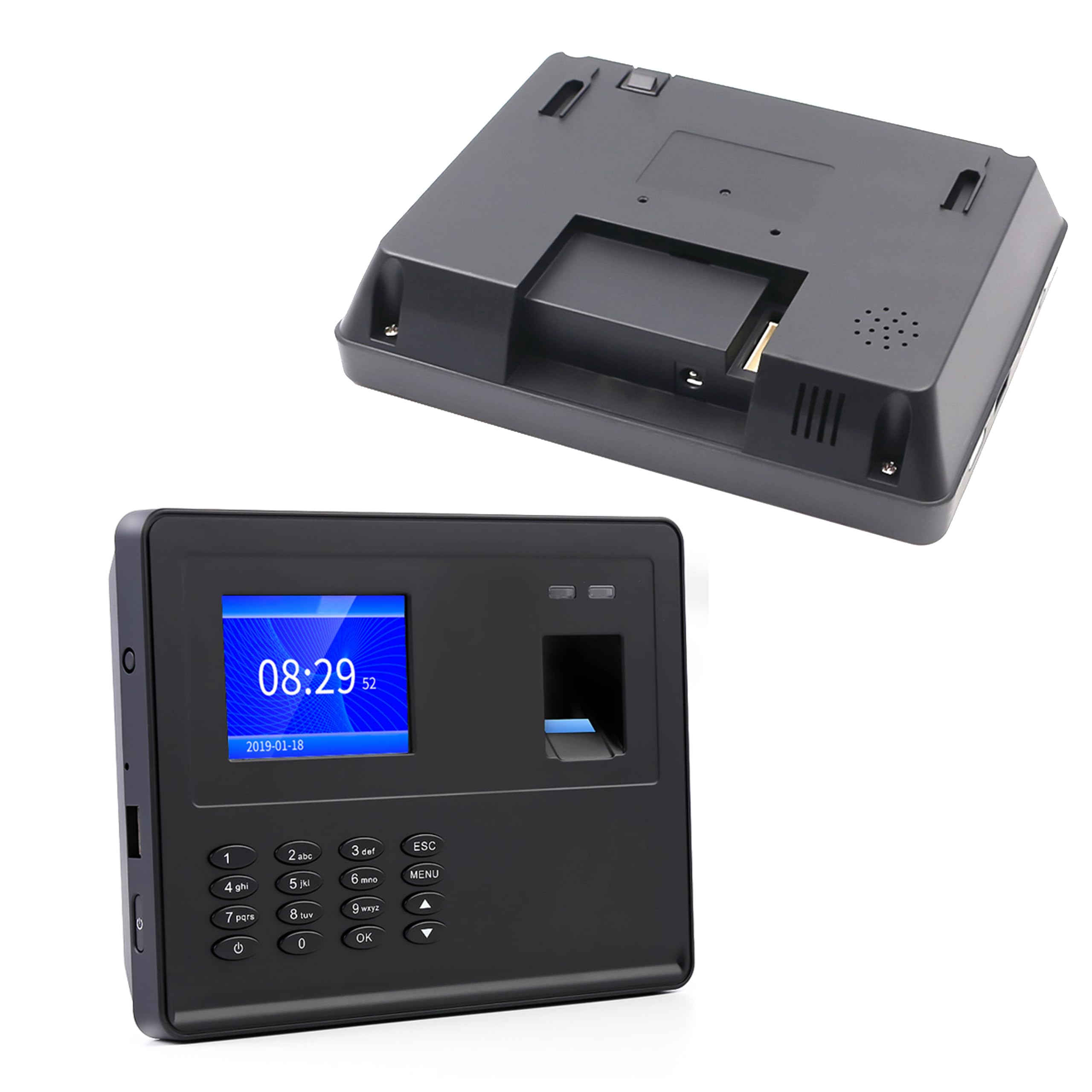 HDWR Clocking in Machine, macchina per l'attandenza del tempo dei dipendenti per il monitoraggio del tempo di impronte digitali e password di piccole dimensioni, archiviazione ad alta capacità, FTR02