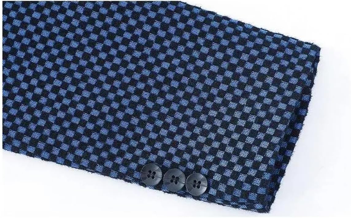 Men Business Casual Jackets Blazers Slim Two Button Prom Party Suit Coat