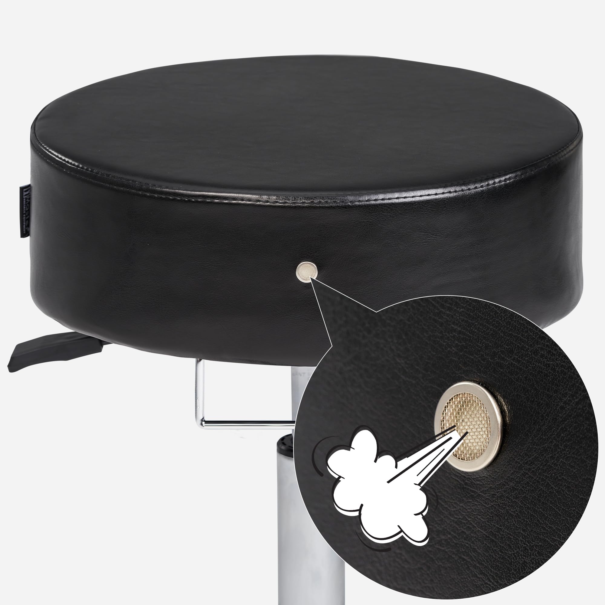 Master Massage Costco - Taburete giratorio con ruedas, color negro