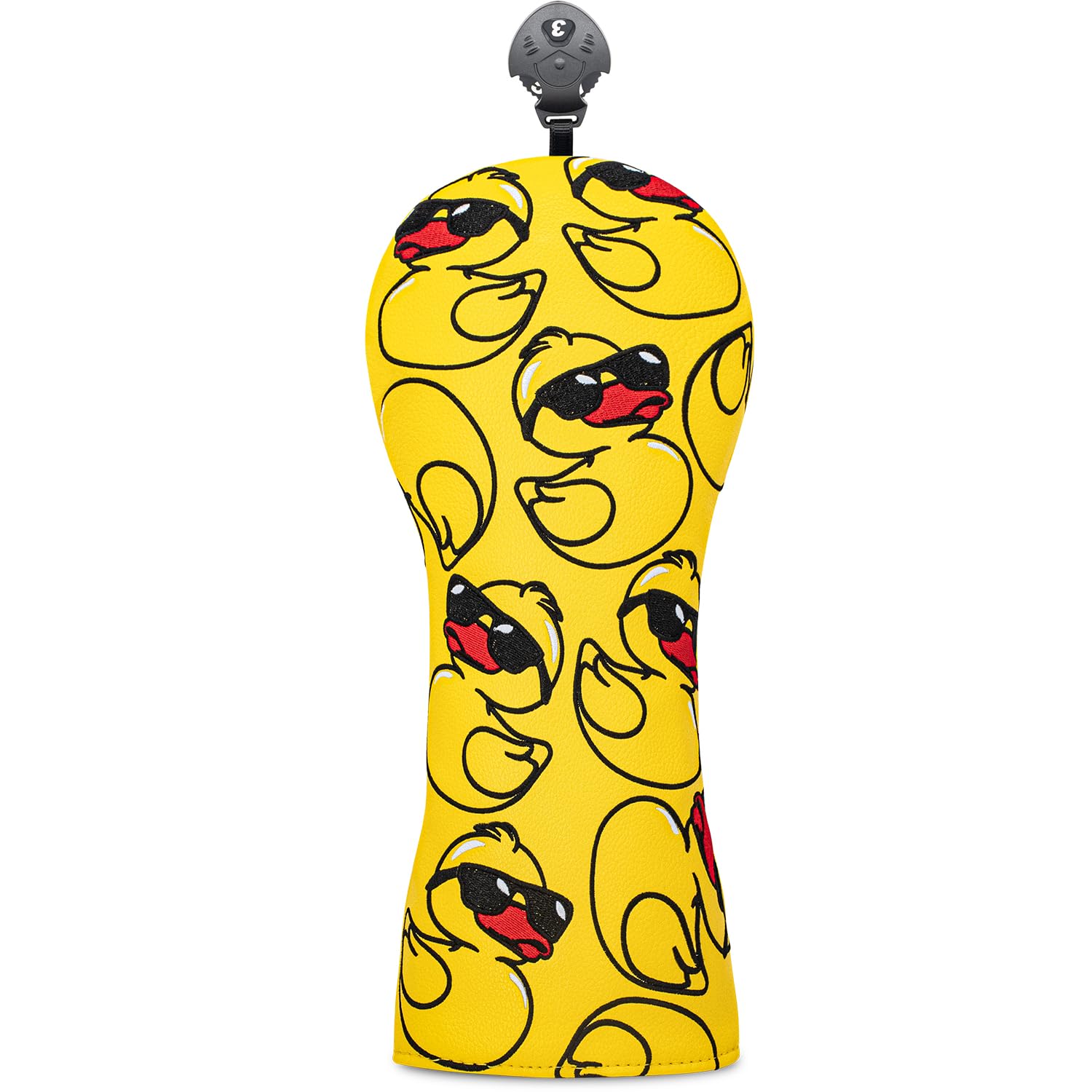 Golf Club Covers,Cartoon Pattern Cover Fairway(FW) Wood Covers with Number Tags,Cover Leather Headcover for Most Brands